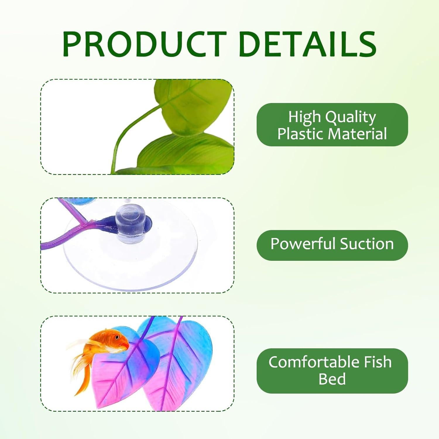 Accesorios para Acuario PKRFCJ - Hamacas para Peces Betta 4 Pcs