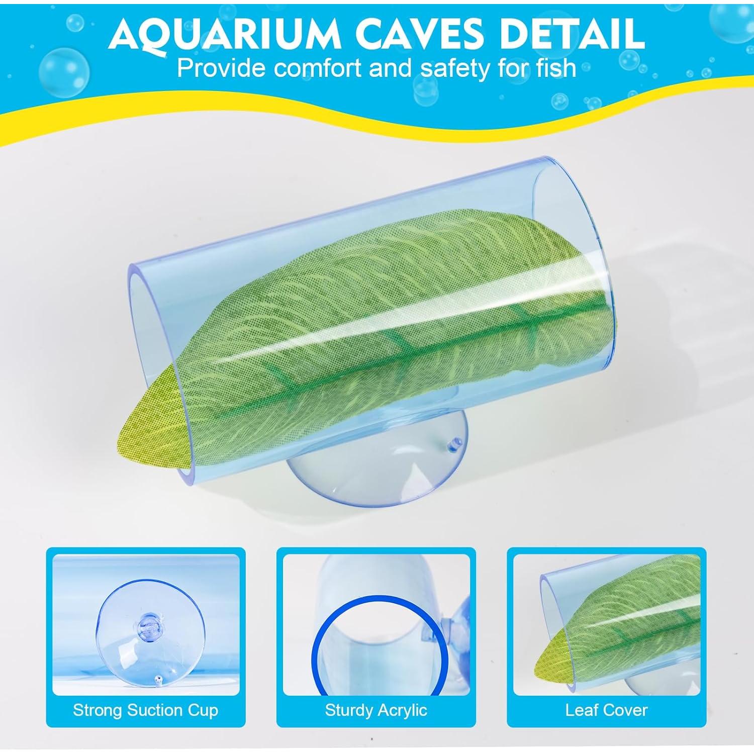 Túnel Acrílico Rislobx para Peces Betta - Refugio Decorativo