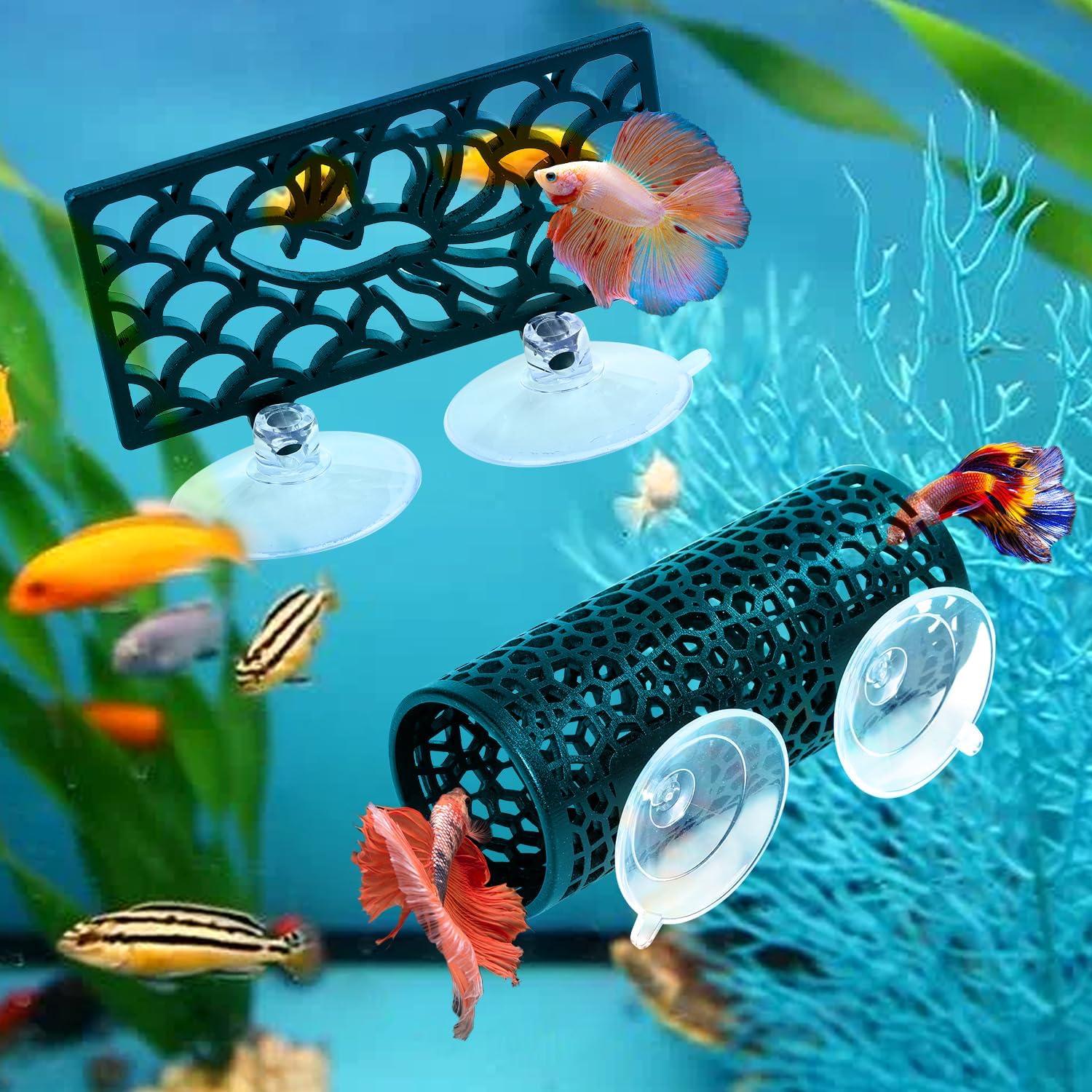 Accesorios para Acuarios Abizoo Betta - Túnel y Hamaca Negro