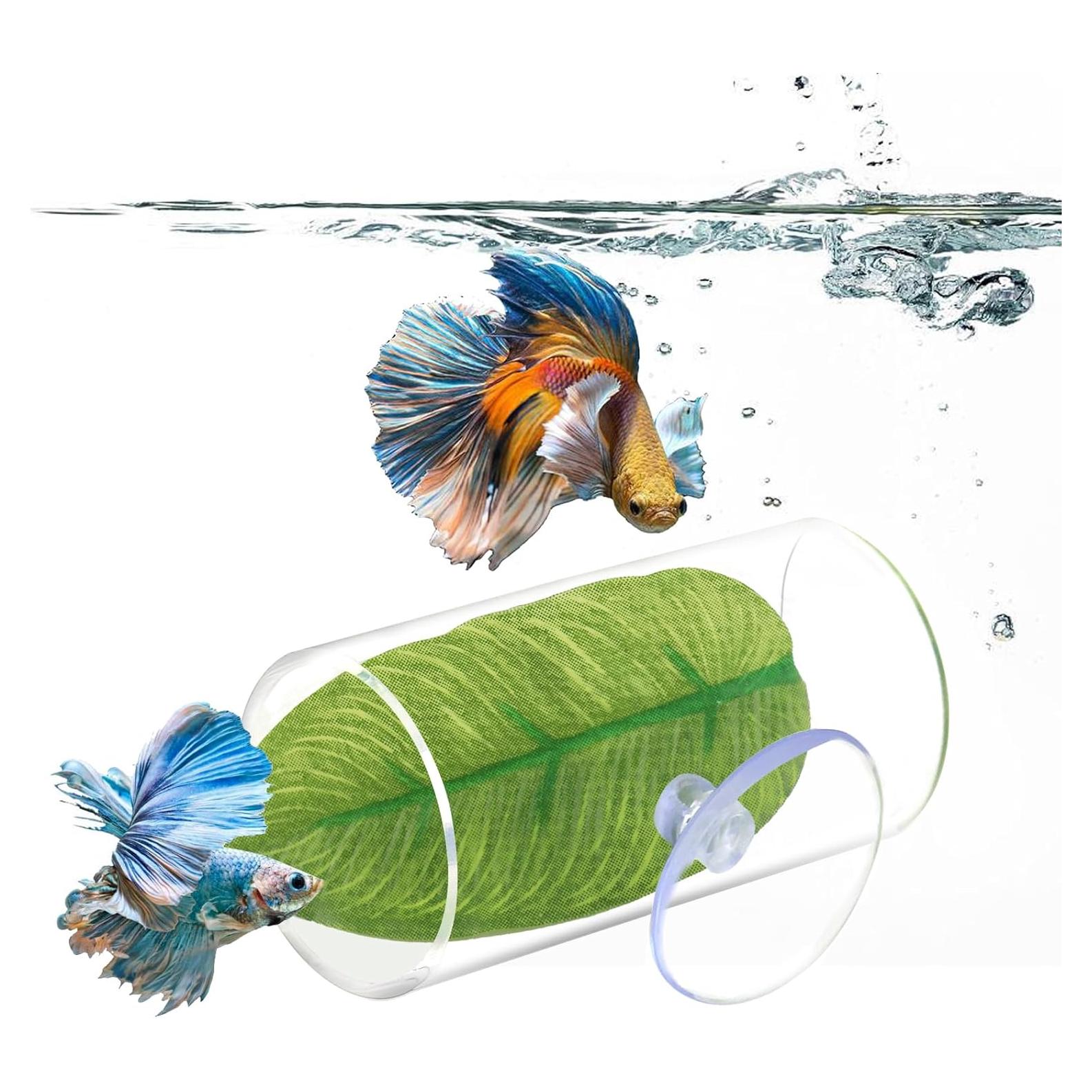 Túnel de Tubo para Peces Betta NANEEZOO con Ventosa 7.8cm