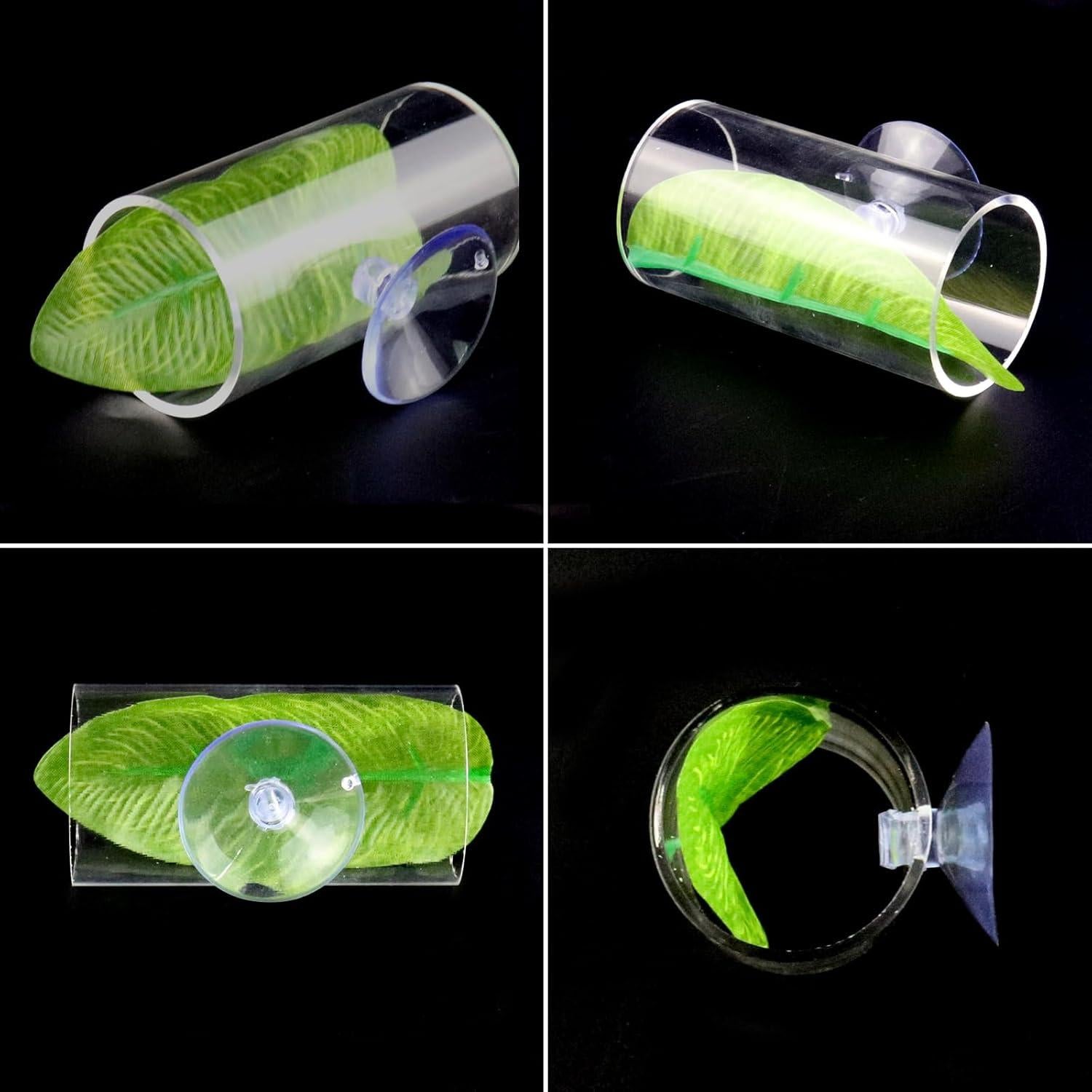 Túnel de Tubo para Peces Betta NANEEZOO con Ventosa 7.8cm