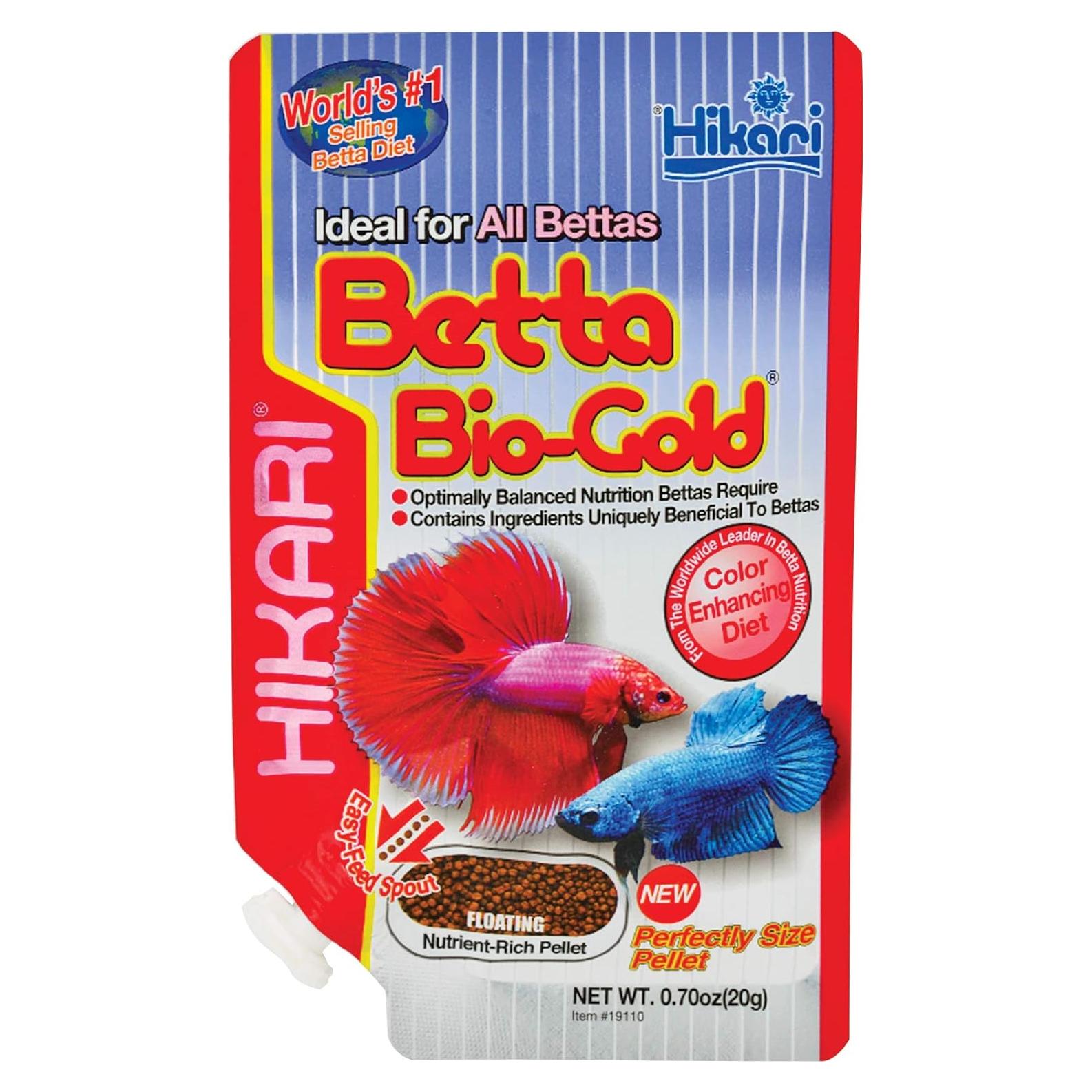 Alimento para Peces Betta Hikari Bio-Gold 20g - Nutrición Premium