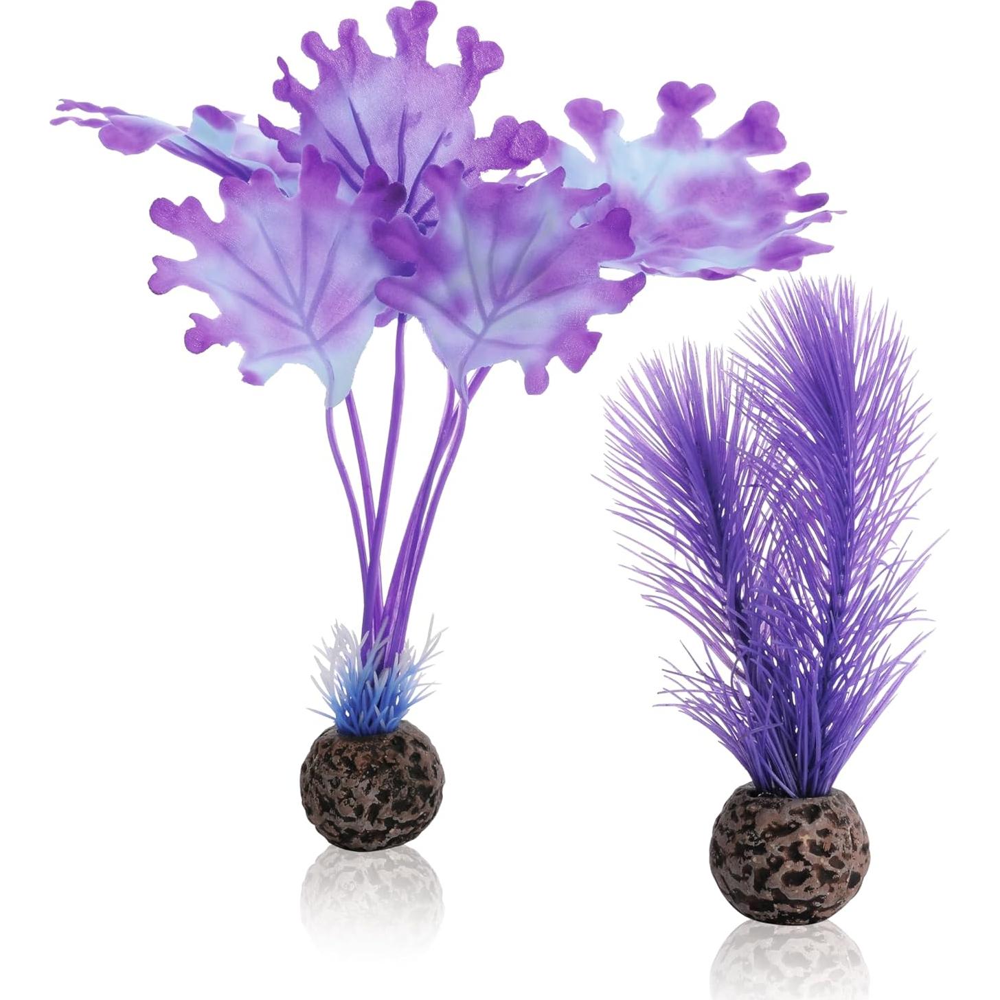 Decoración de Acuario biOrb 46079.0 Kelp Set 2 Piezas Púrpura