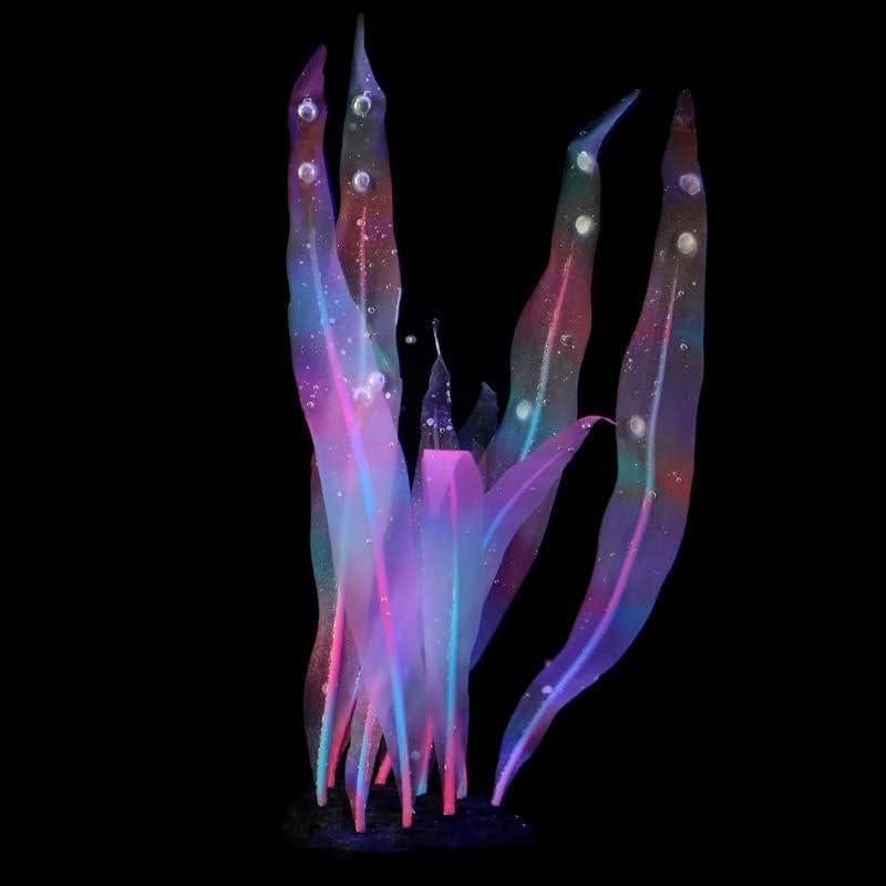 Planta de Acuario Artificial Rosa 18 cm Silicona REIRQIE