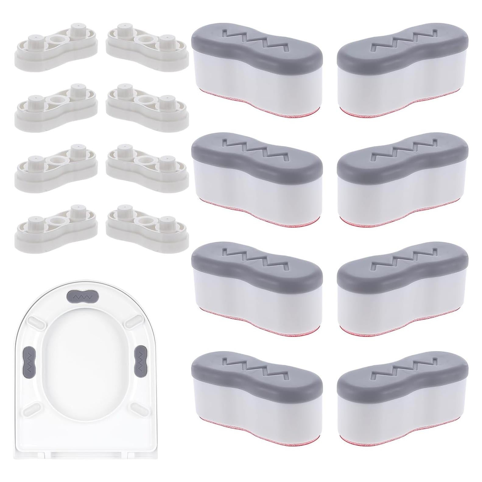 Elevadores de Asiento de Inodoro Salbsever 8 Pcs Autoadhesivos