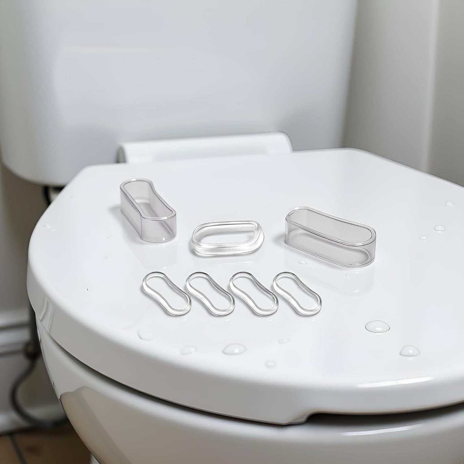 Juego de 5 Amortiguadores Transparentes Xinjincang para Inodoro