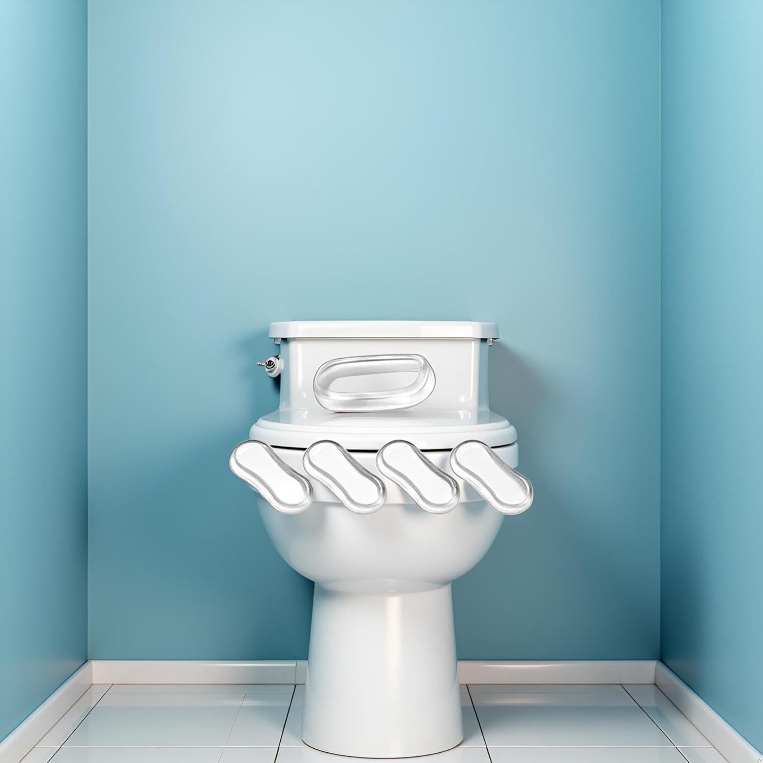 Juego de 5 Amortiguadores Transparentes Xinjincang para Inodoro