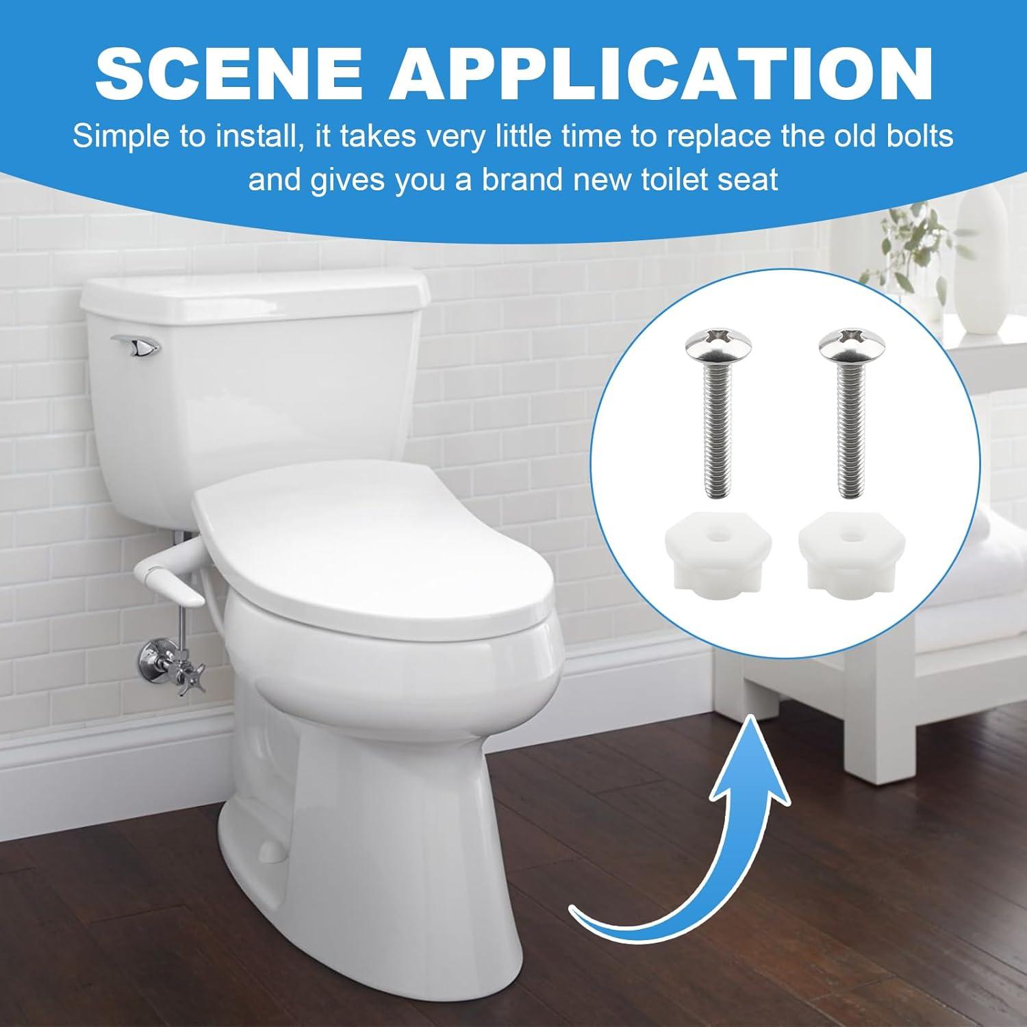 Kit de Tornillos y Tuercas para Asiento de Inodoro Kohler 1133069