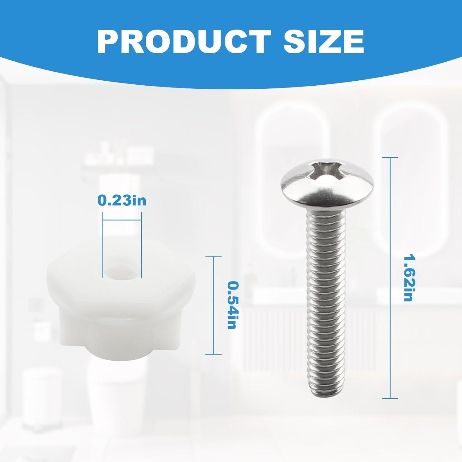 Kit de Tornillos y Tuercas para Asiento de Inodoro Kohler 1133069