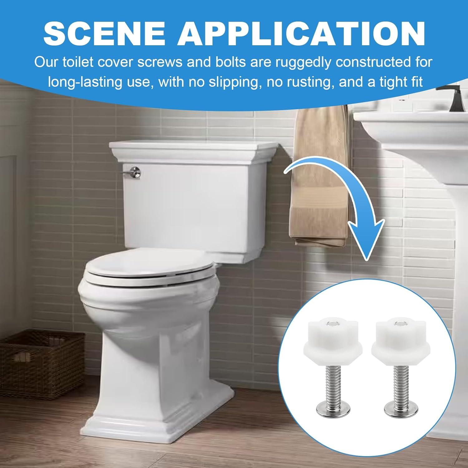 Kit de Tornillos y Tuercas para Asiento de Inodoro Kohler 1133069