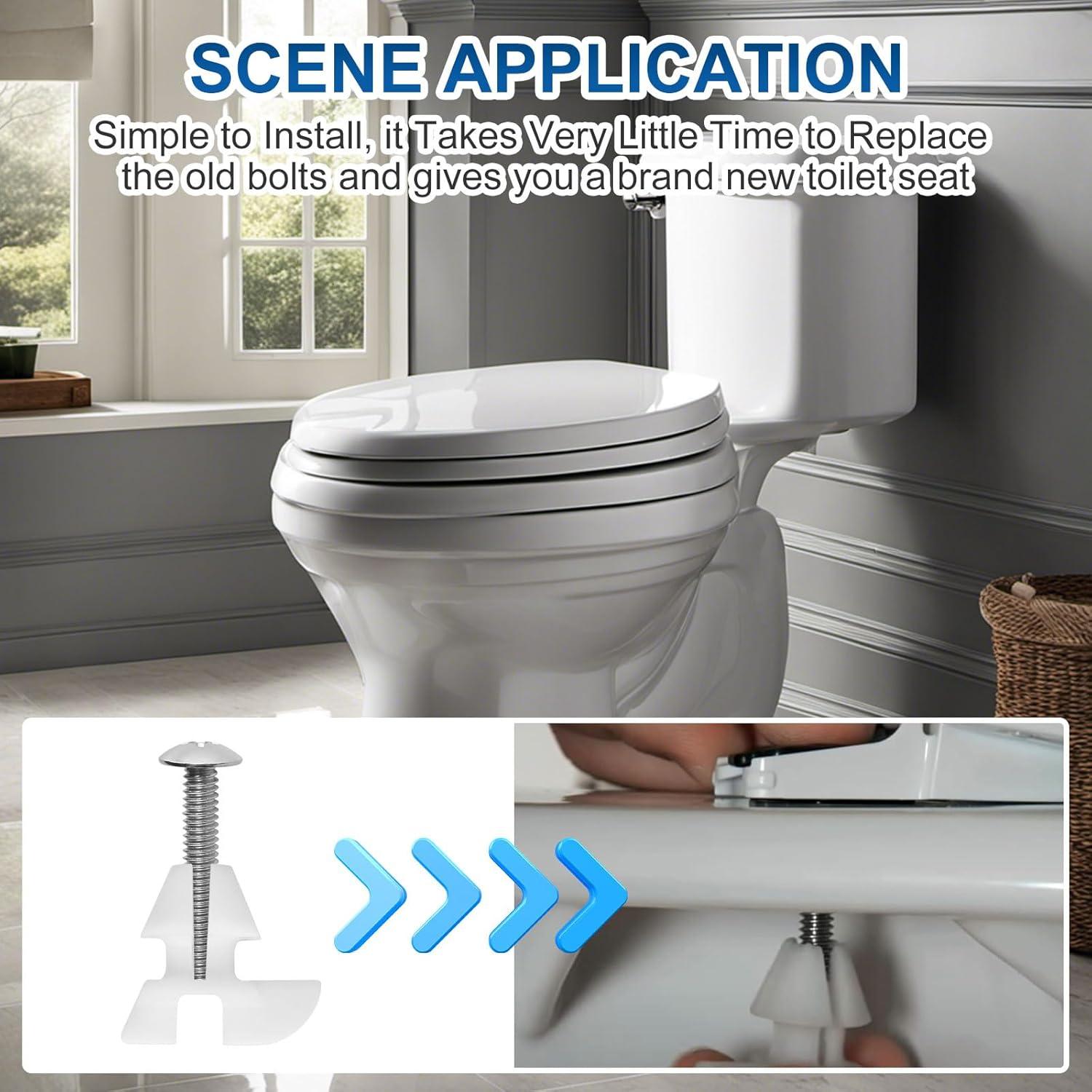 Kit de Tornillos y Pernos para Asiento de Inodoro Kohler 1239016