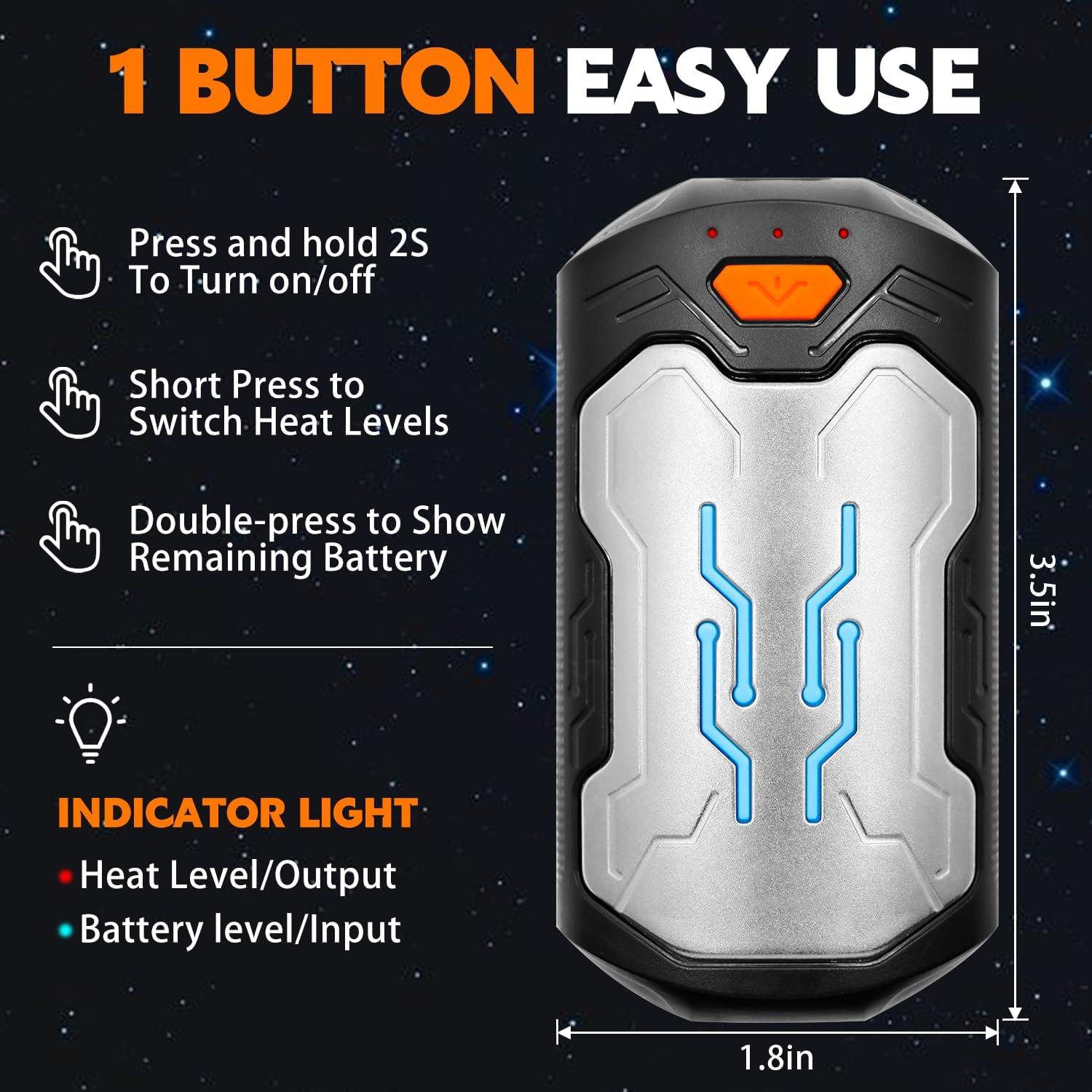 Calentadores de Manos Recargables LCJECV AOY-706 USB 6000mAh