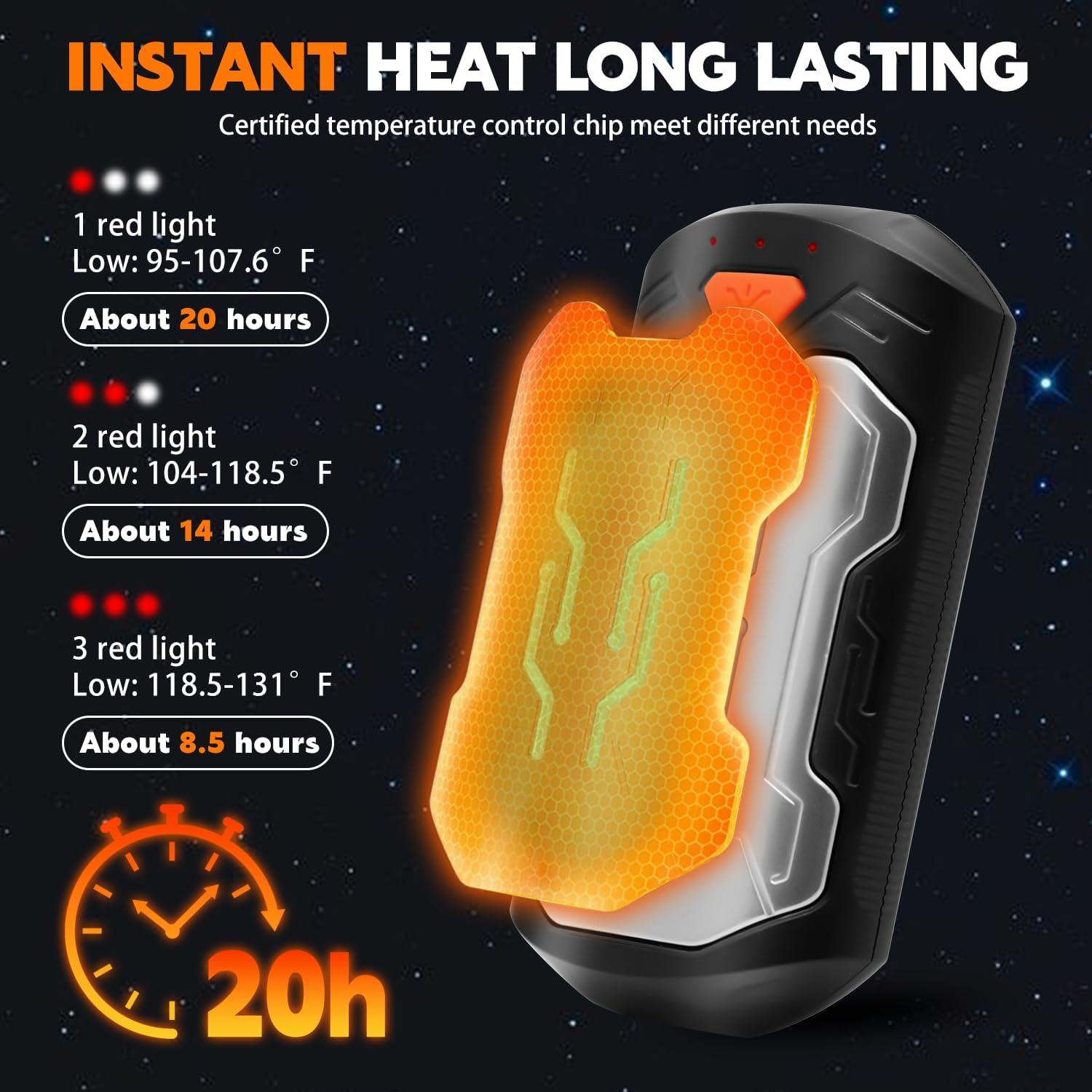 Calentadores de Manos Recargables LCJECV AOY-706 USB 6000mAh