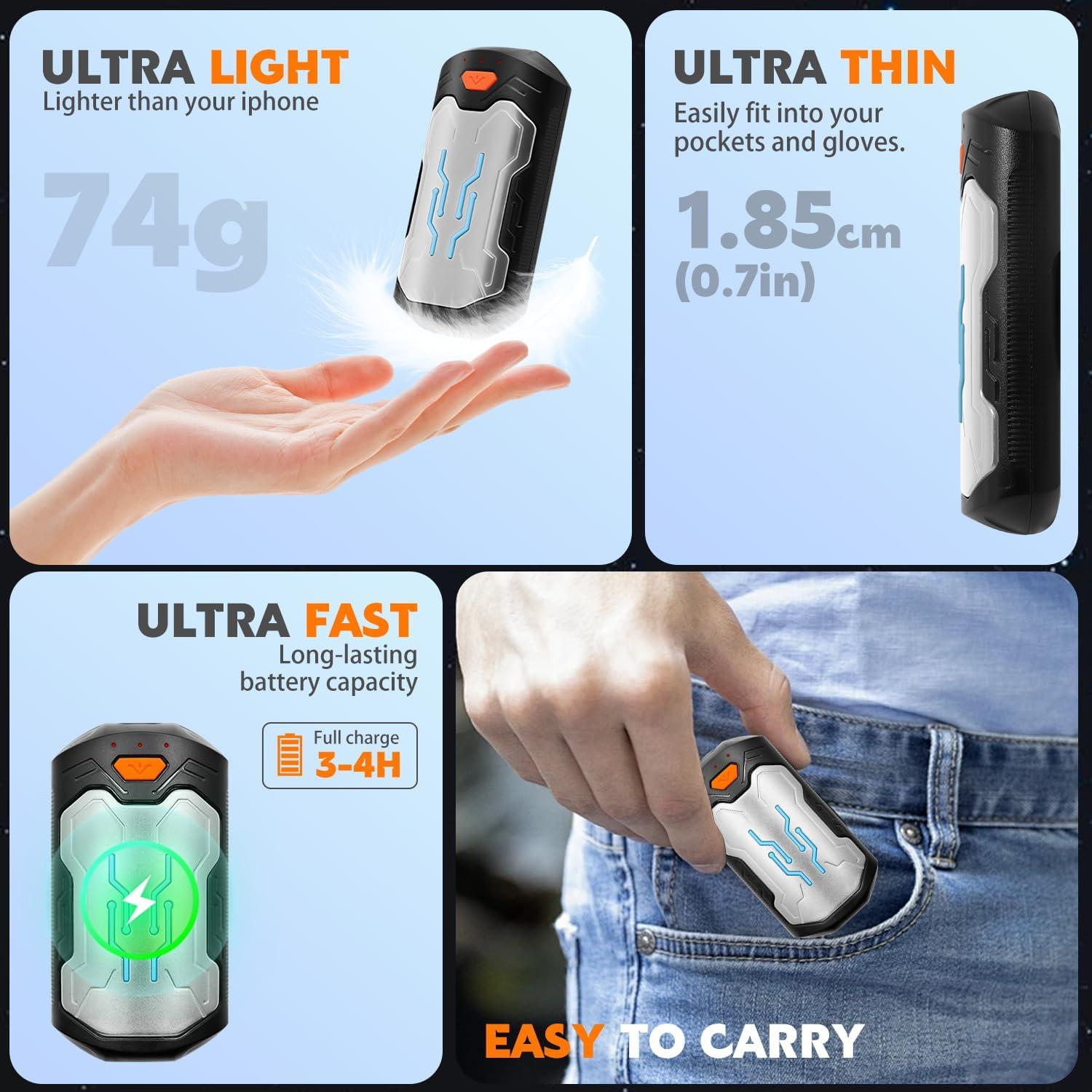 Calentadores de Manos Recargables LCJECV AOY-706 USB 6000mAh