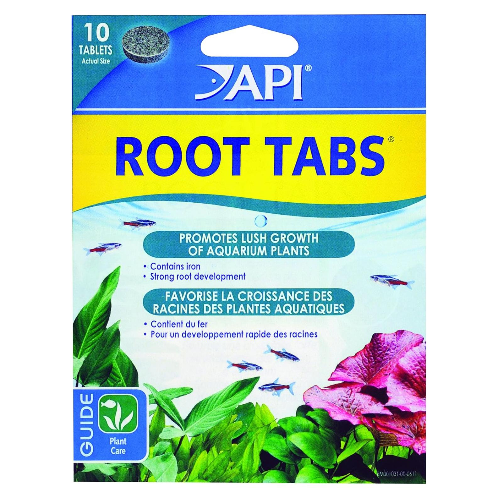 Fertilizante para Plantas de Acuario API ROOT TABS 10 Tablet 28.93g