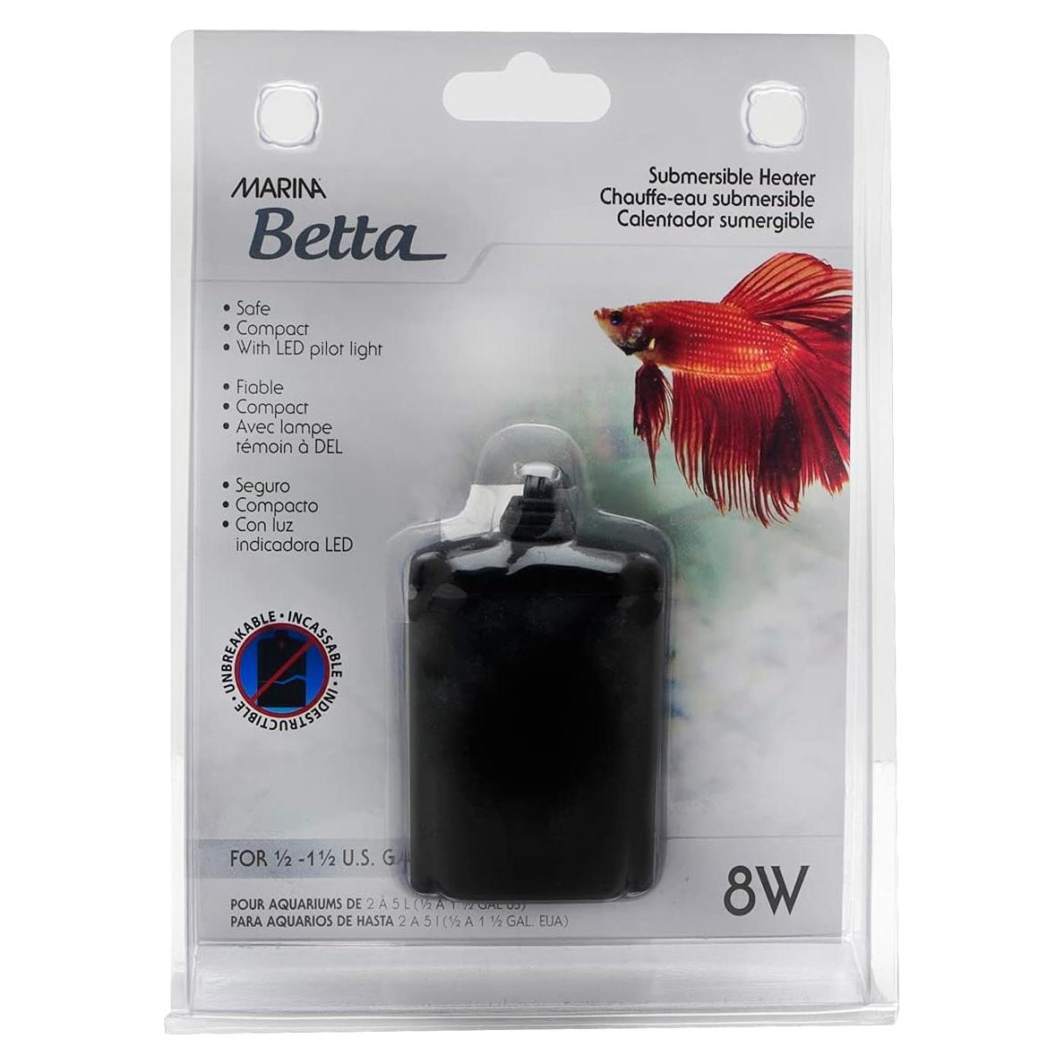 Calentador Submersible Marina Betta 8W para Acuarios 5L