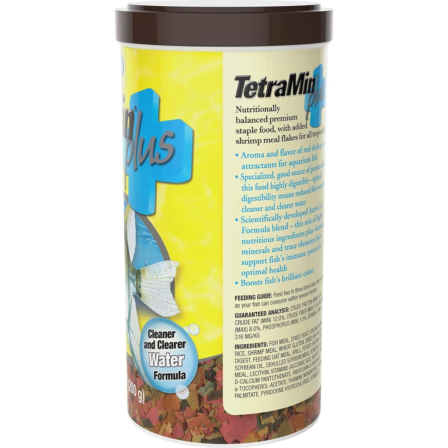 Alimento para Peces Tropicales TetraMin Plus 200g con Camarón