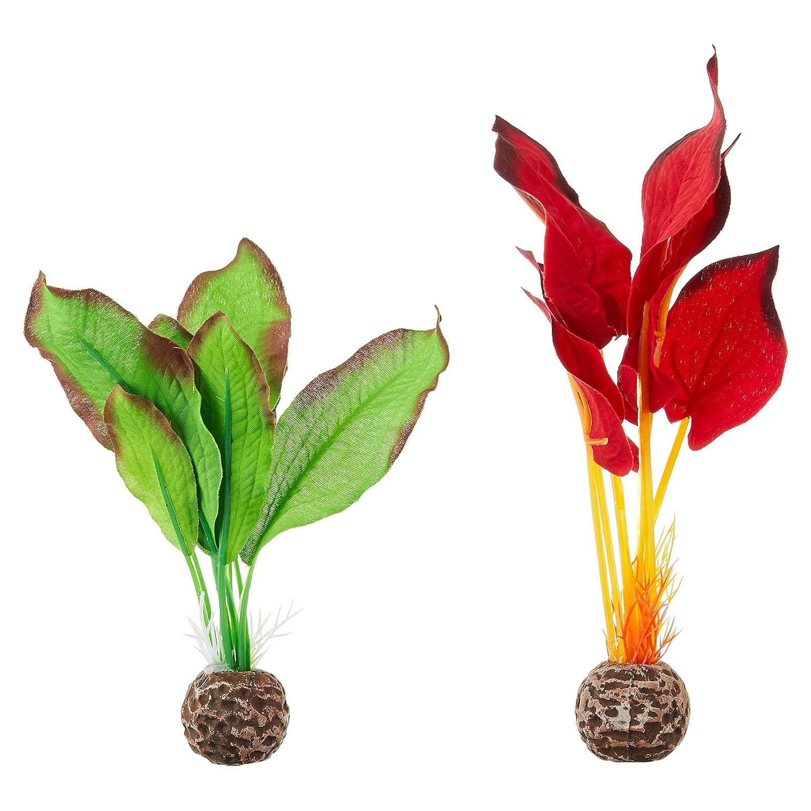 Conjunto de Plantas de Seda biOrb Pequeño Verde y Rojo 20 cm