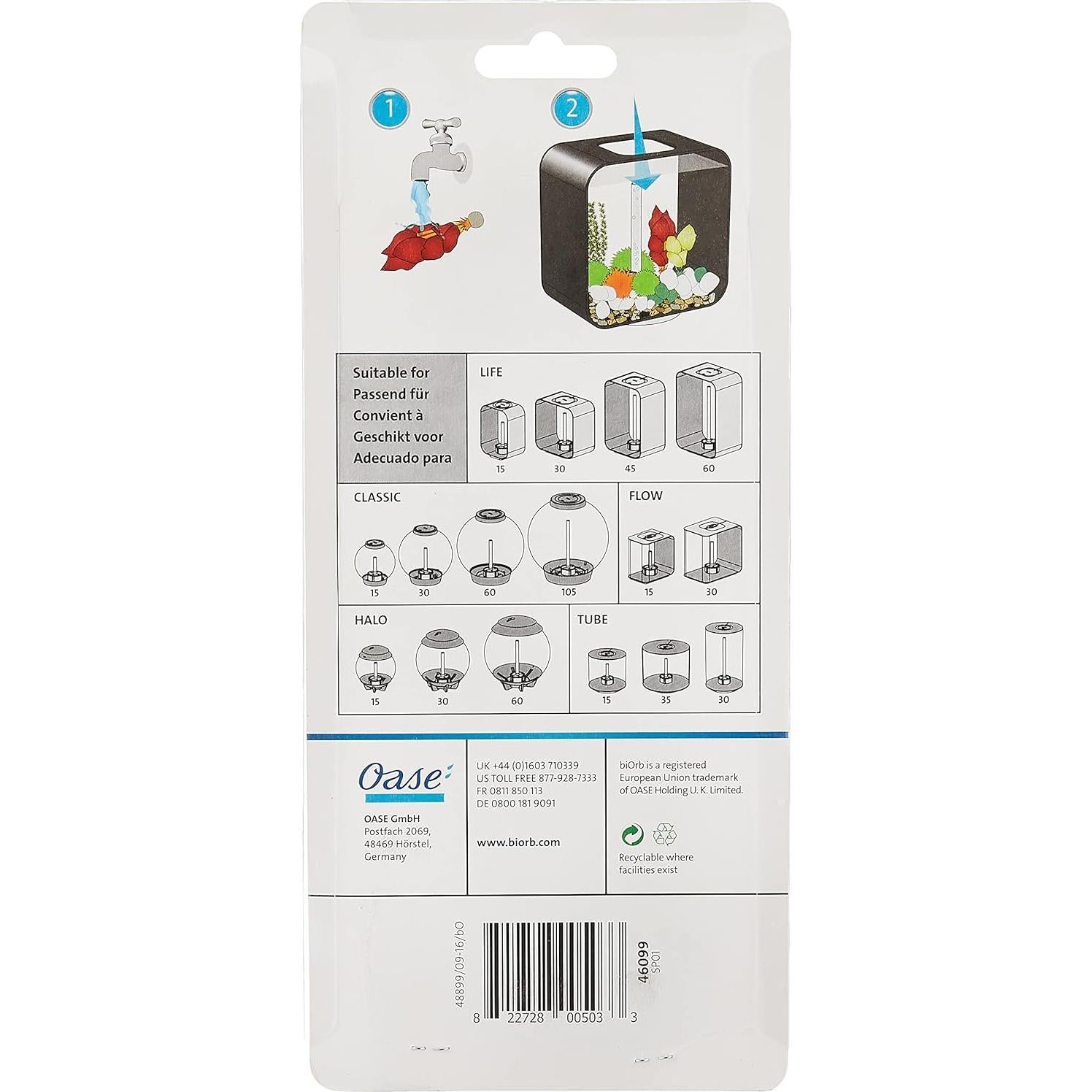 Conjunto de Plantas de Seda biOrb Pequeño Verde y Rojo 20 cm