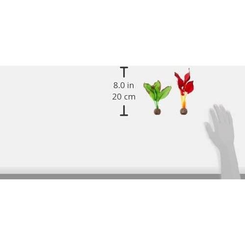 Conjunto de Plantas de Seda biOrb Pequeño Verde y Rojo 20 cm