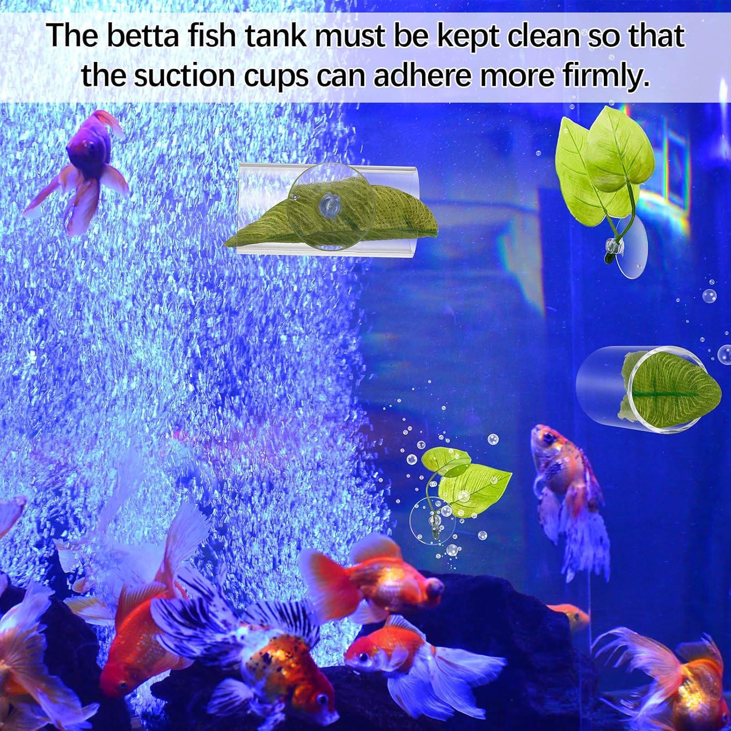 Accesorios Acuario Juexica 6 Pcs Túneles y Hojas para Betta