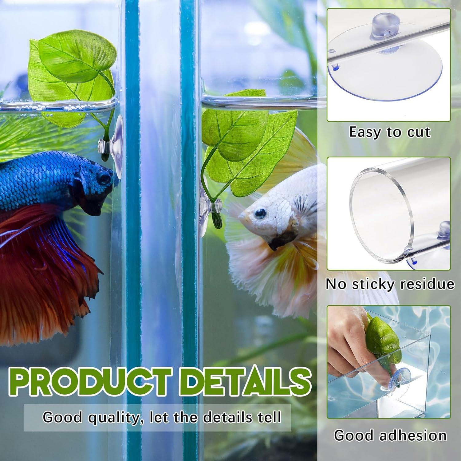 Accesorios Acuario Juexica 6 Pcs Túneles y Hojas para Betta