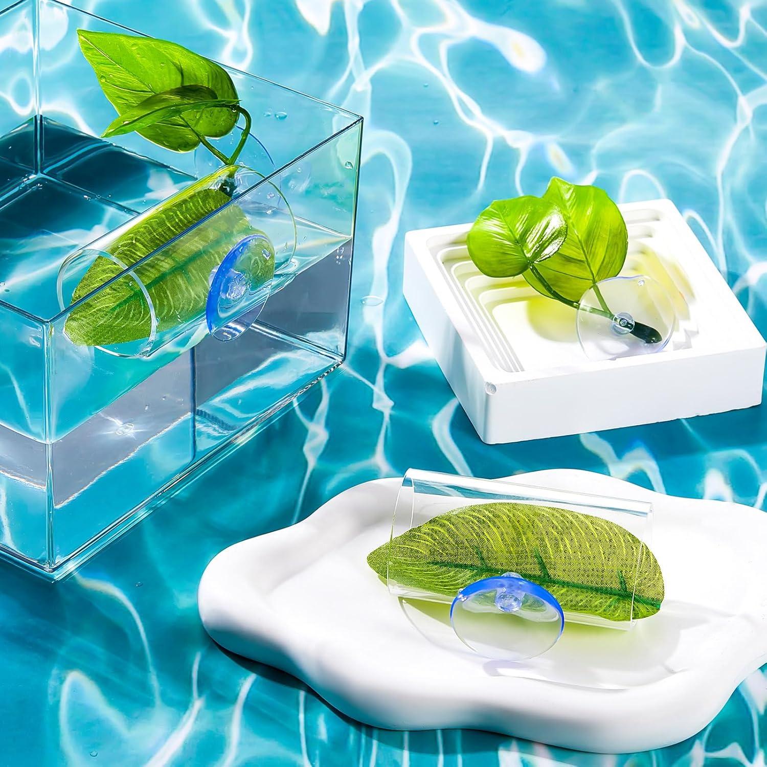 Accesorios Acuario Juexica 6 Pcs Túneles y Hojas para Betta