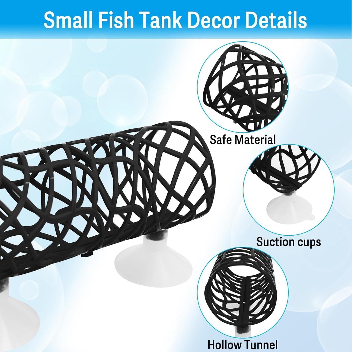 Escondite y Hamaca para Peces Betta Hamiledyi Negro 10x7cm