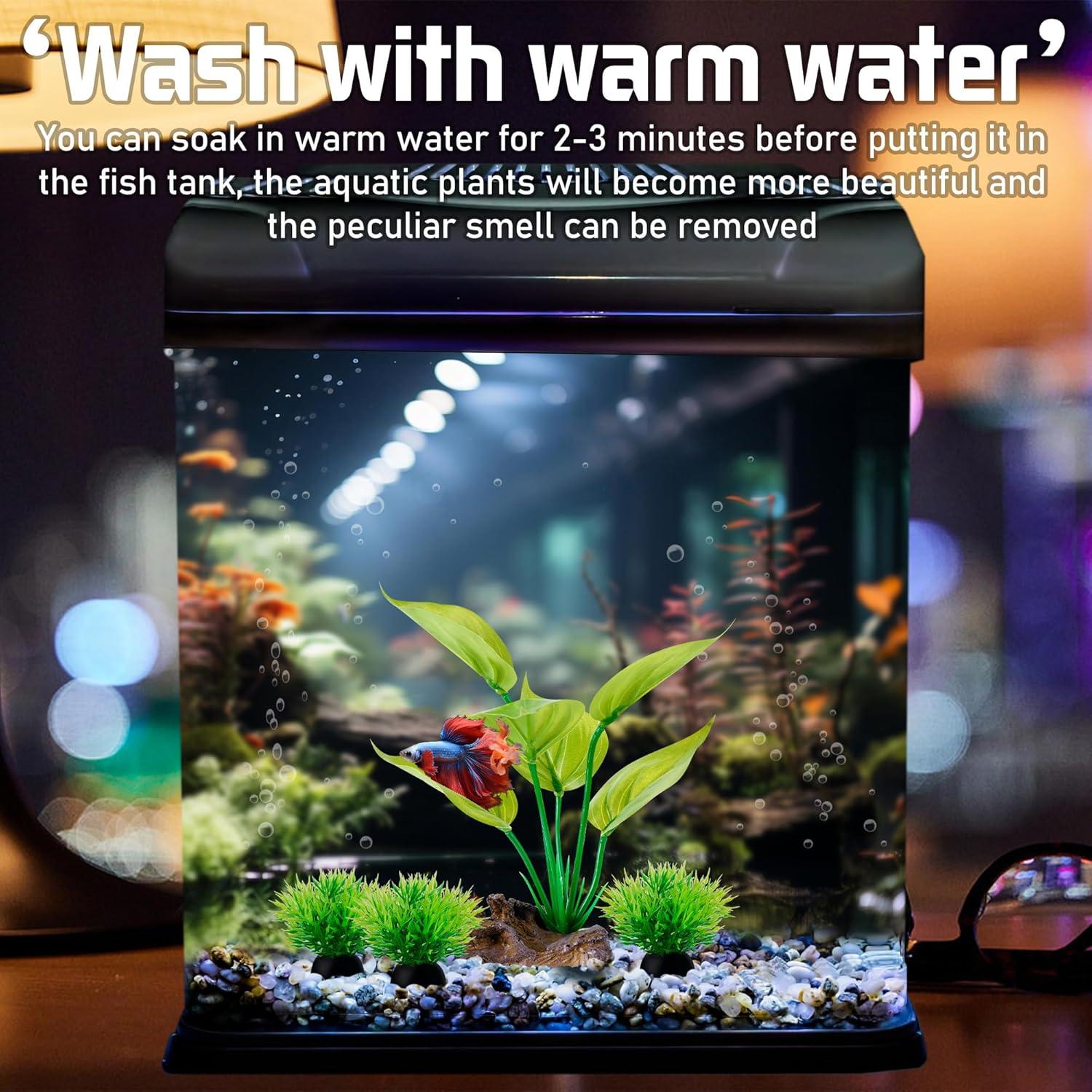 Plantas Plásticas para Acuarios Ameliade 15cm - 4 Unidades