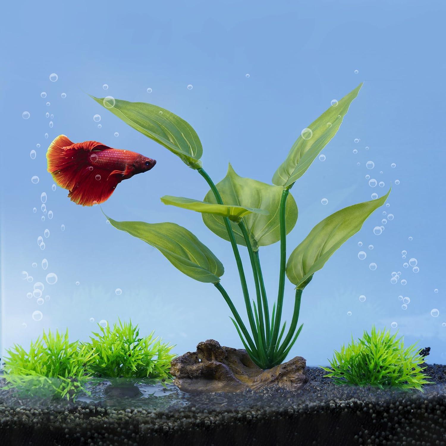 Plantas Plásticas para Acuarios Ameliade 15cm - 4 Unidades