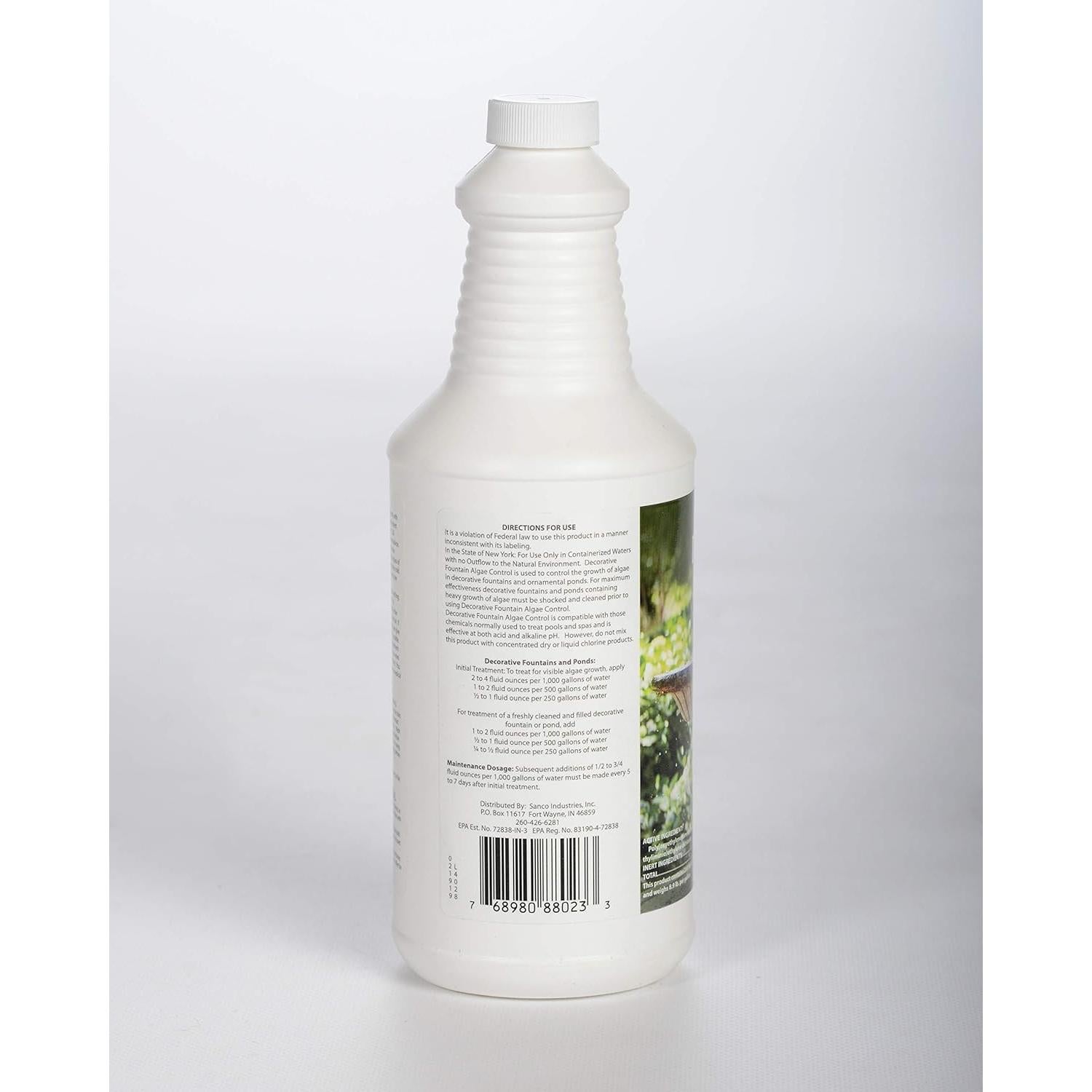 Algicida y Clarificador Sanco 0.95L para Estanques y Fuentes