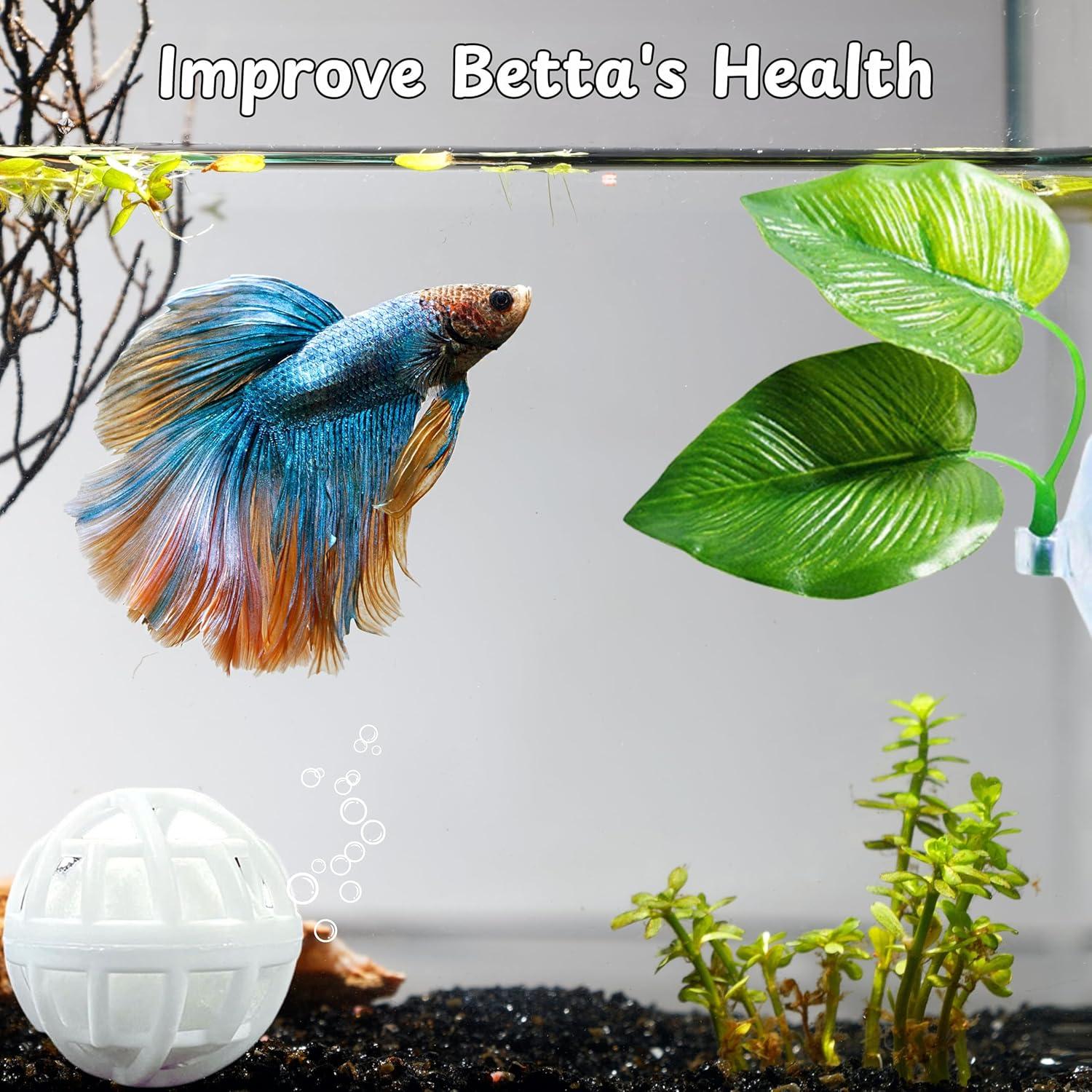 Hamaca de Hoja Betta Homedy Crafts para Acuario 2 Piezas