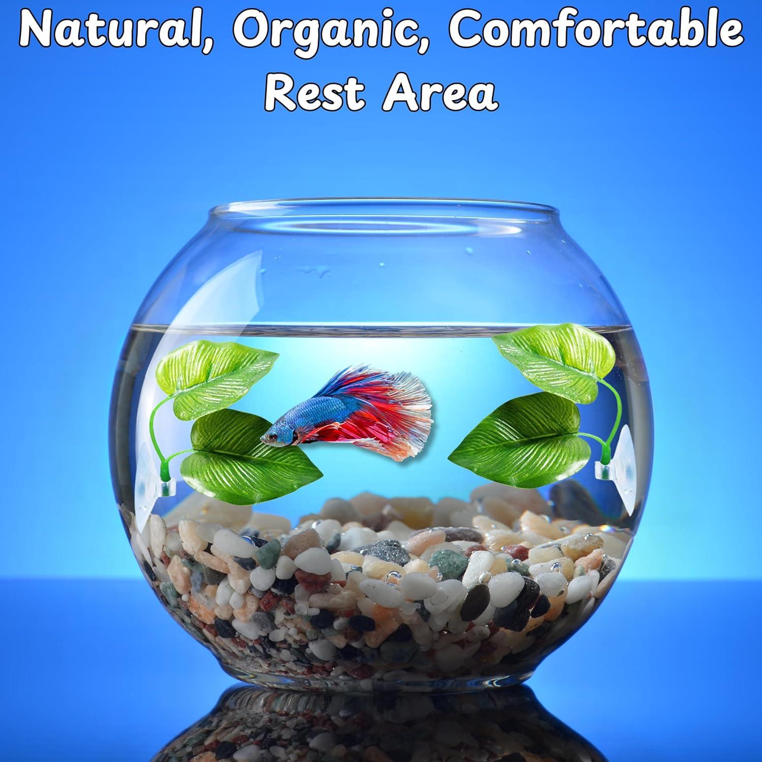 Hamaca de Hoja Betta Homedy Crafts para Acuario 2 Piezas