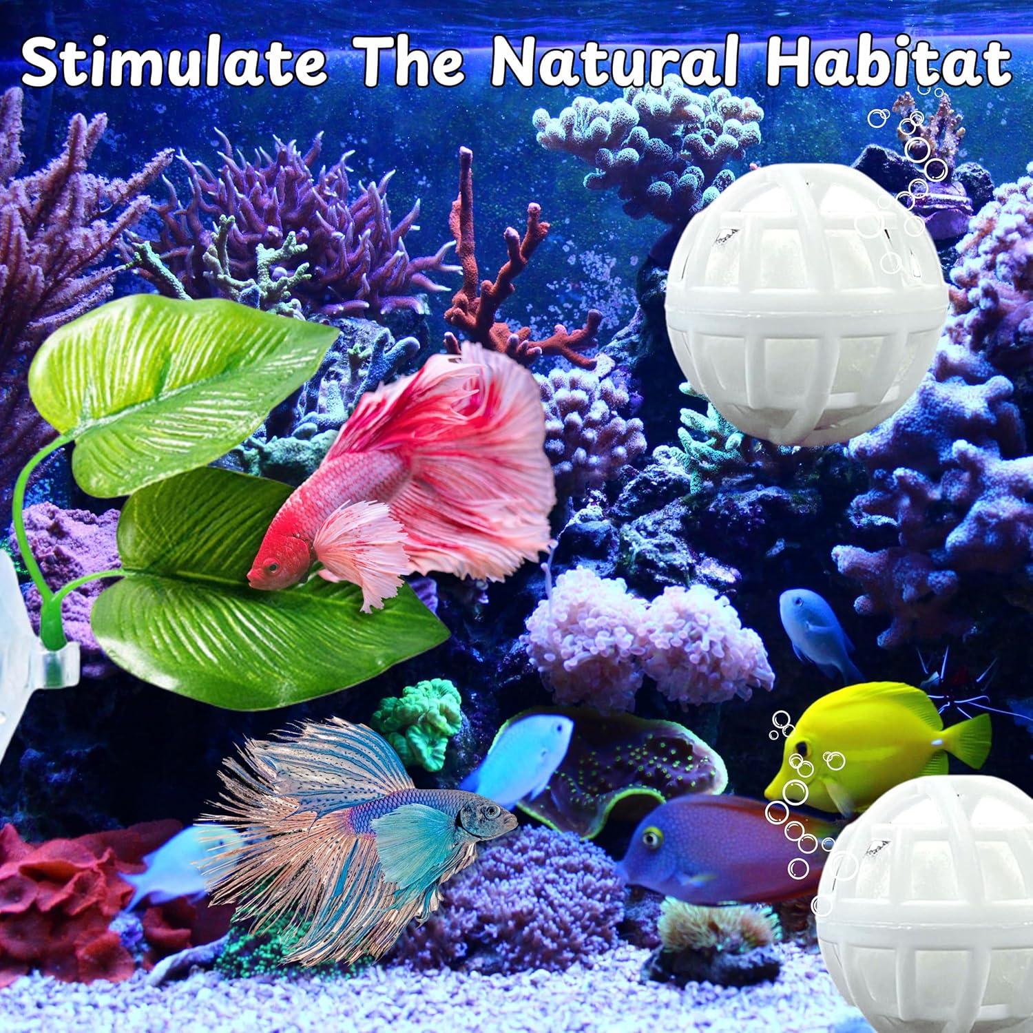 Hamaca de Hoja Betta Homedy Crafts para Acuario 2 Piezas