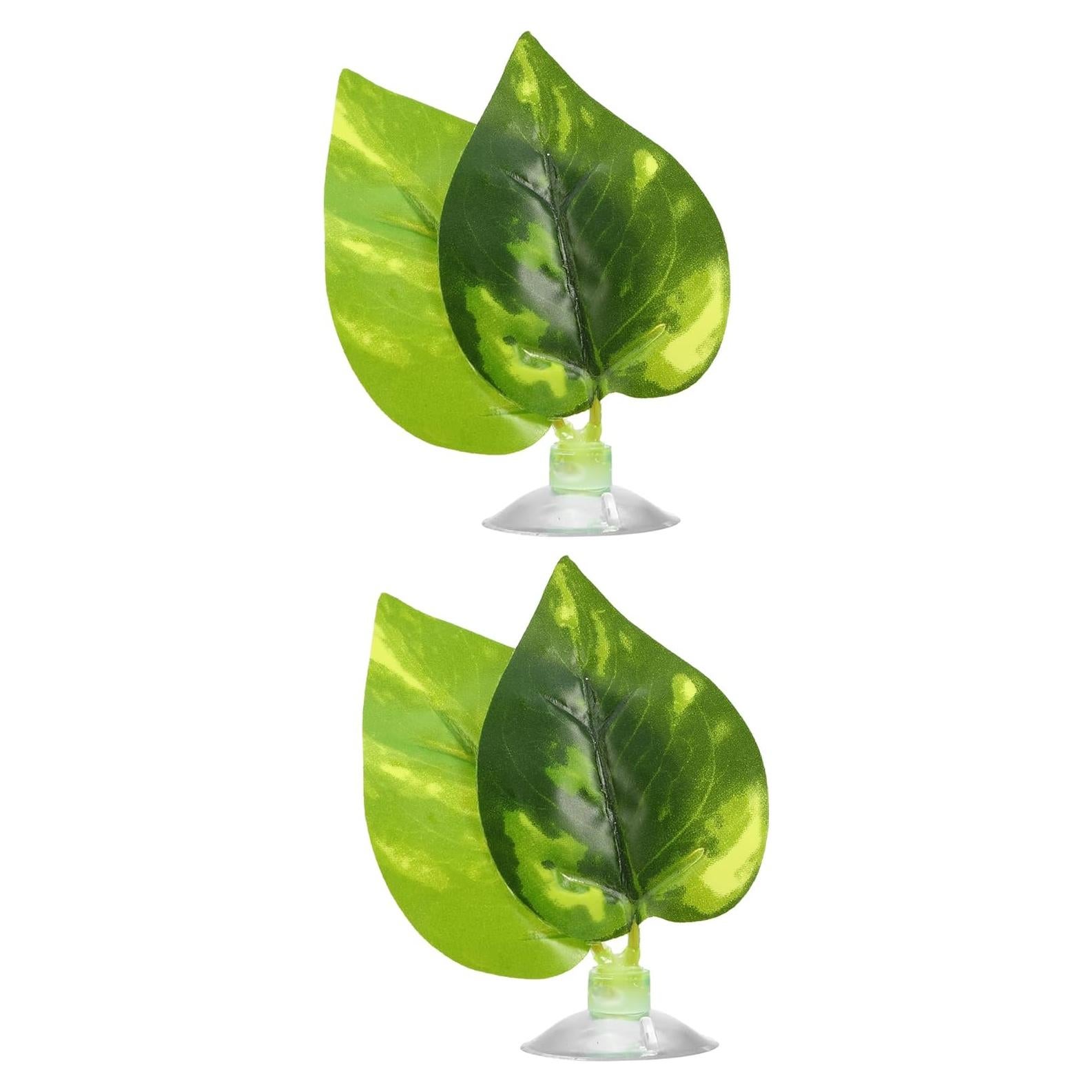 2 Piezas Almohadilla de Hoja Verde Luhaomisky para Betta