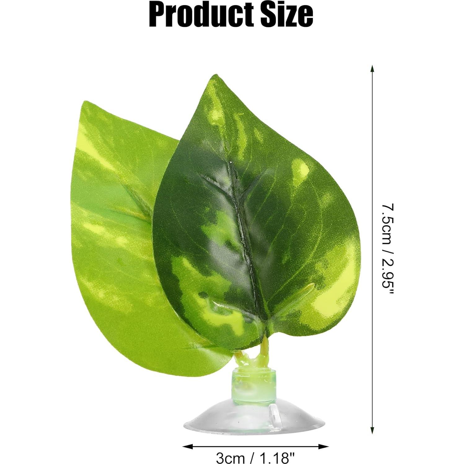 2 Piezas Almohadilla de Hoja Verde Luhaomisky para Betta