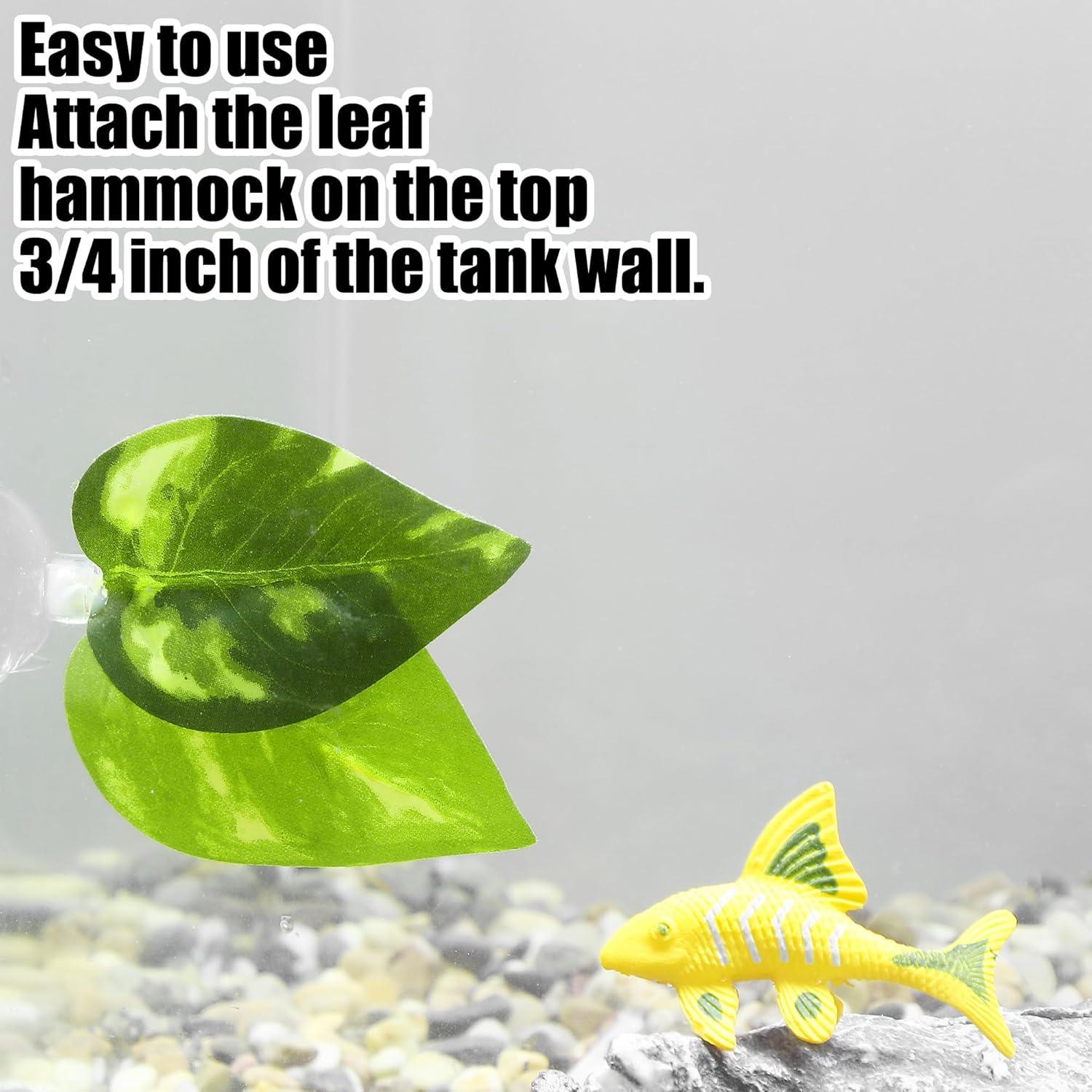 2 Piezas Almohadilla de Hoja Verde Luhaomisky para Betta