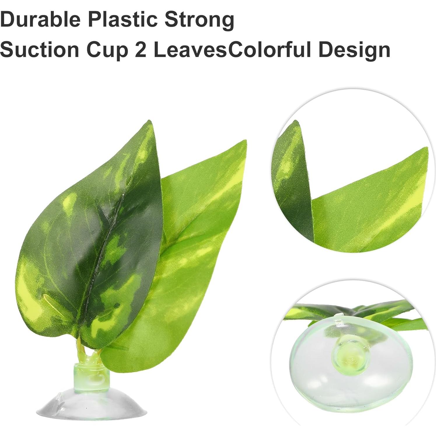 2 Piezas Almohadilla de Hoja Verde Luhaomisky para Betta