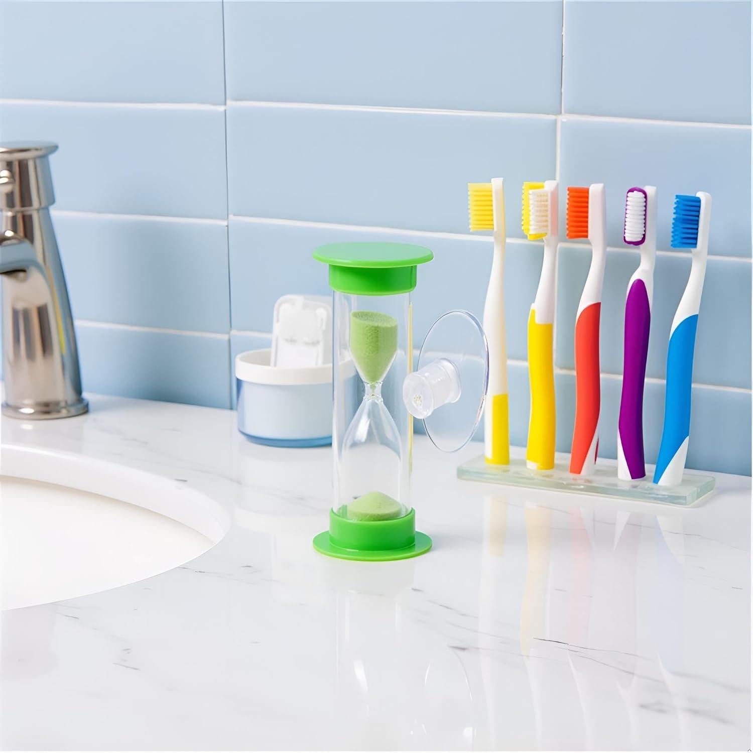 Temporizador de Arena de Plástico 2 Minutos SquarezhenBo Verde