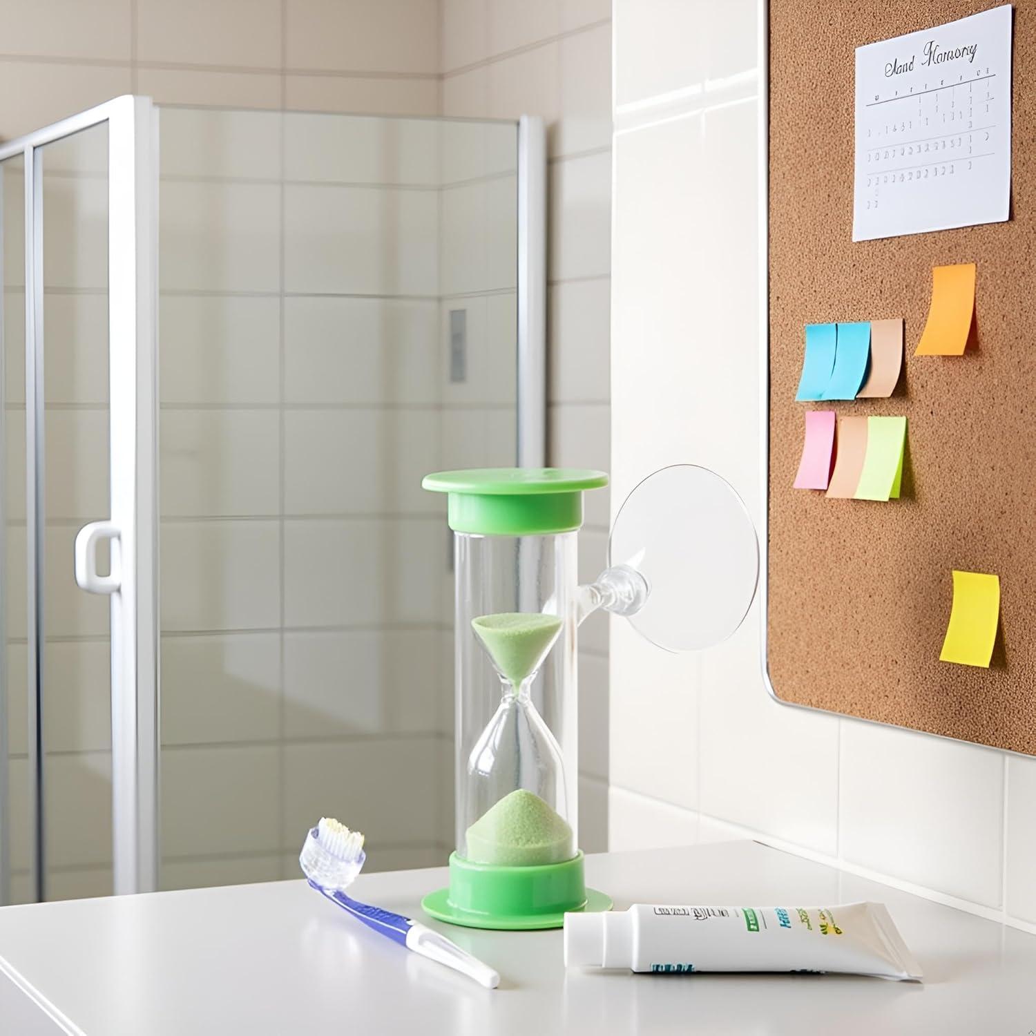 Temporizador de Arena de Plástico 2 Minutos SquarezhenBo Verde