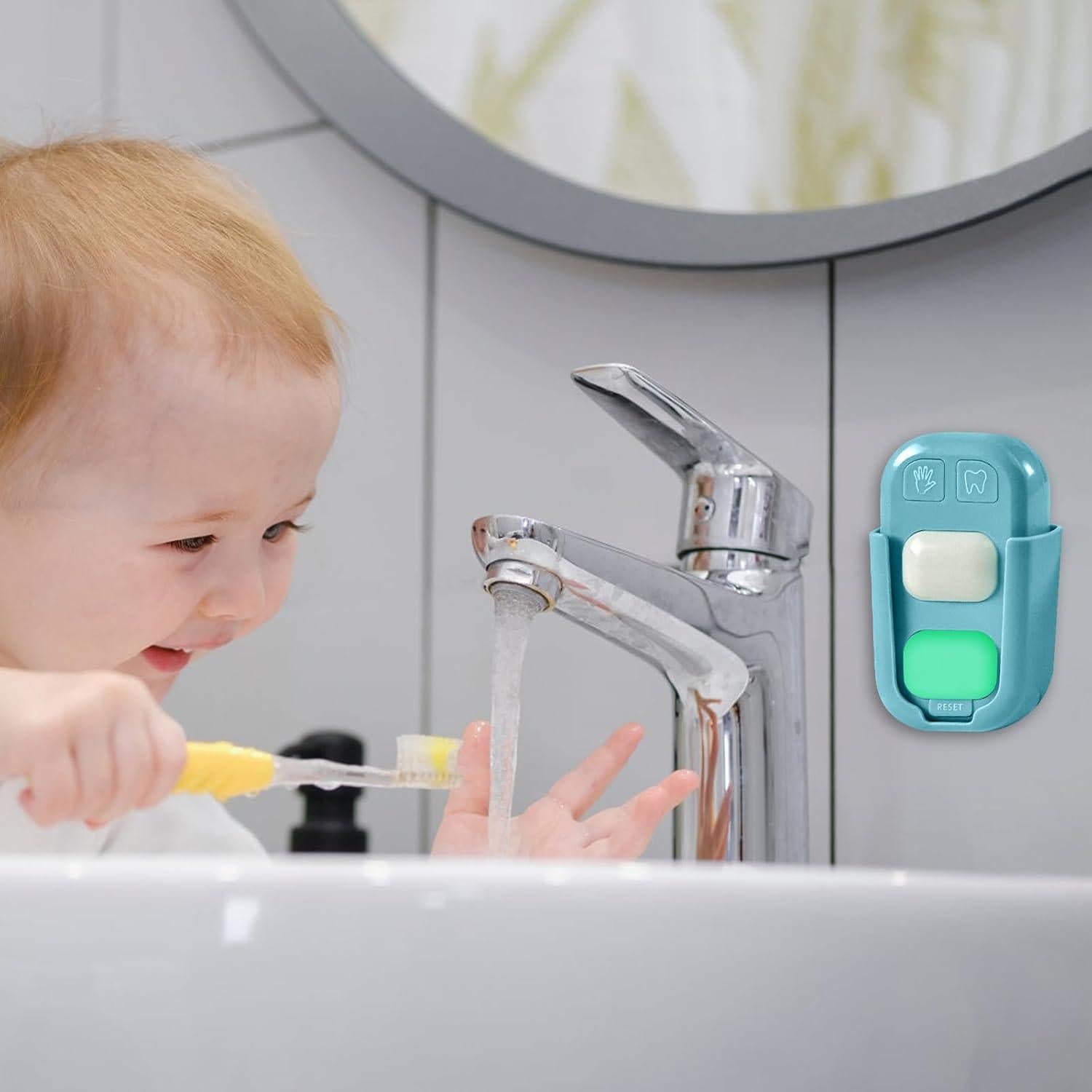 Temporizador de Cepillado y Lavado de Manos SOARING Verde