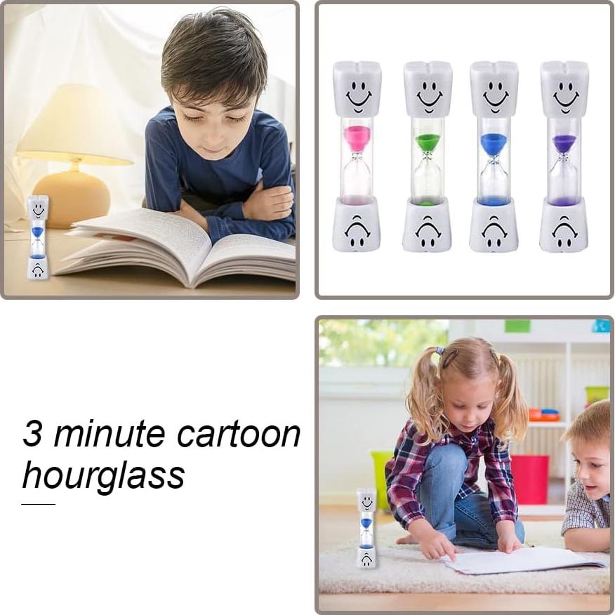 Temporizador de Cepillo de Dientes Mengqianxunm 4 Pcs 3 Minutos