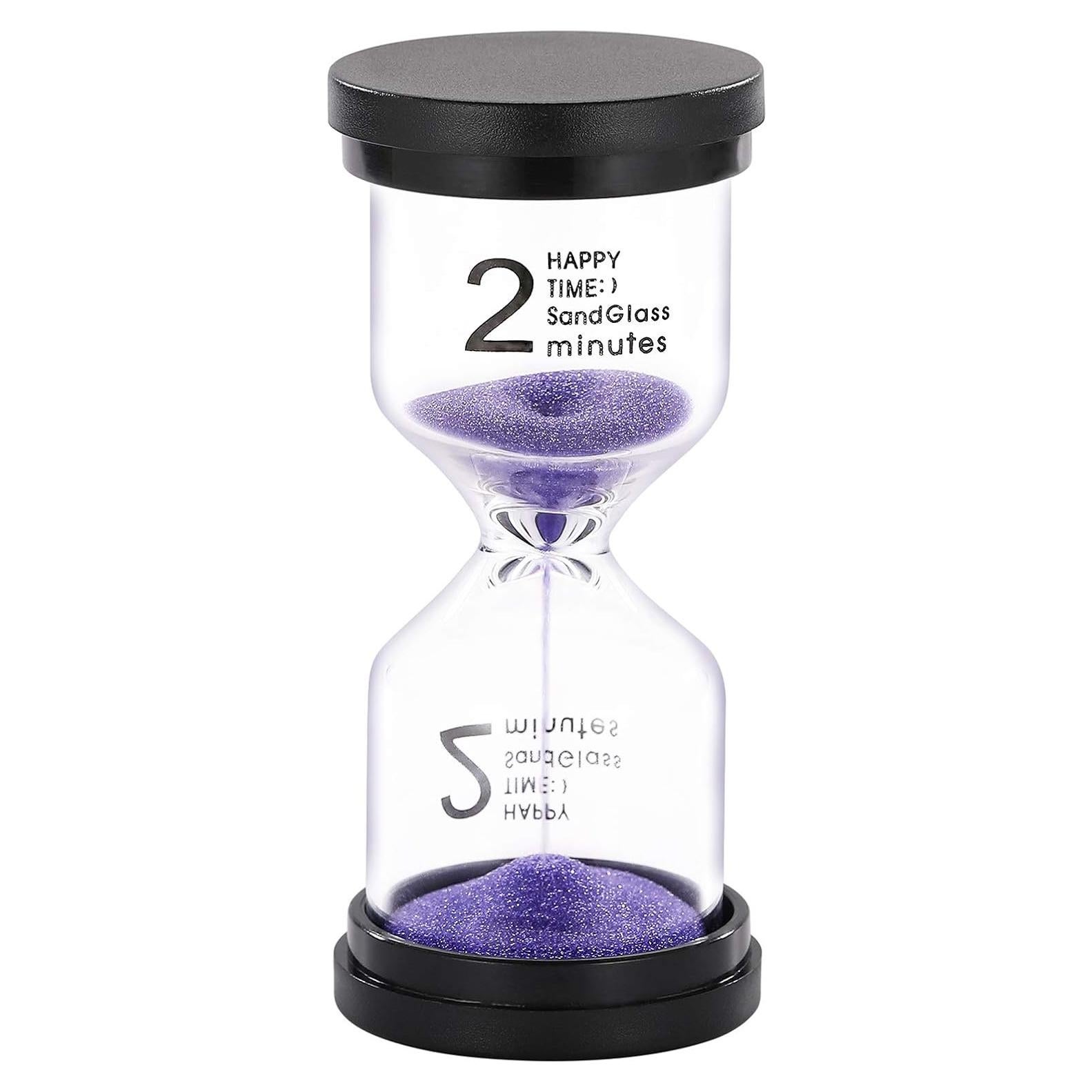 Reloj de Arena SuLiao 2 Minutos Color Púrpura para Niños