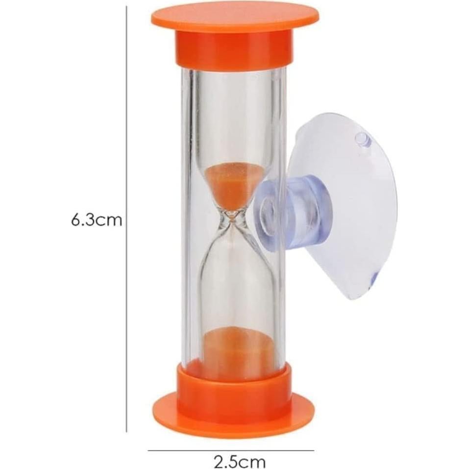 Temporizador de Reloj de Arena Azul Junfamilee - 2 Pcs 2 Minutos