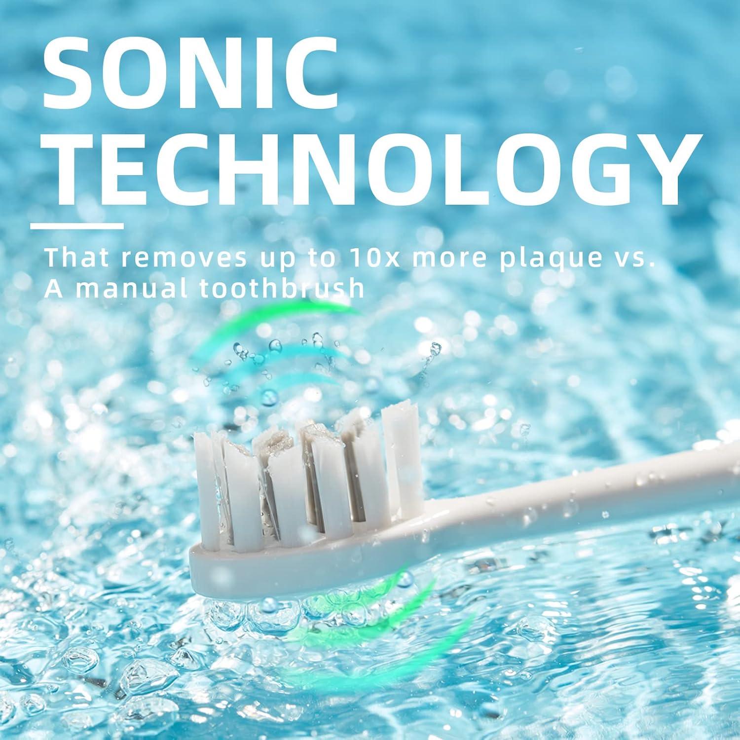 Cepillo de Dientes Eléctrico Sonic 7AM2M Rosa con 5 Modos