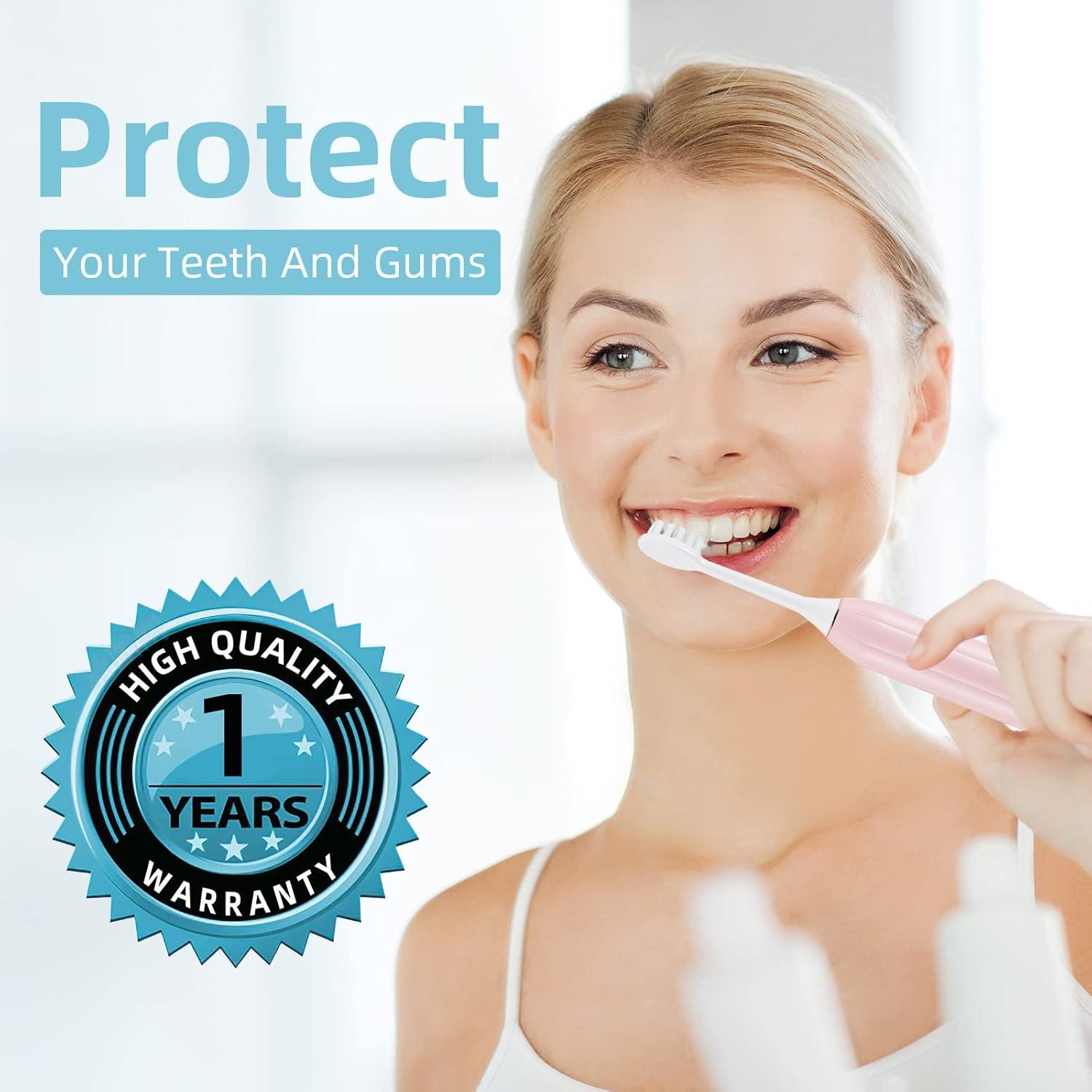 Cepillo de Dientes Eléctrico Sonic 7AM2M Rosa con 5 Modos