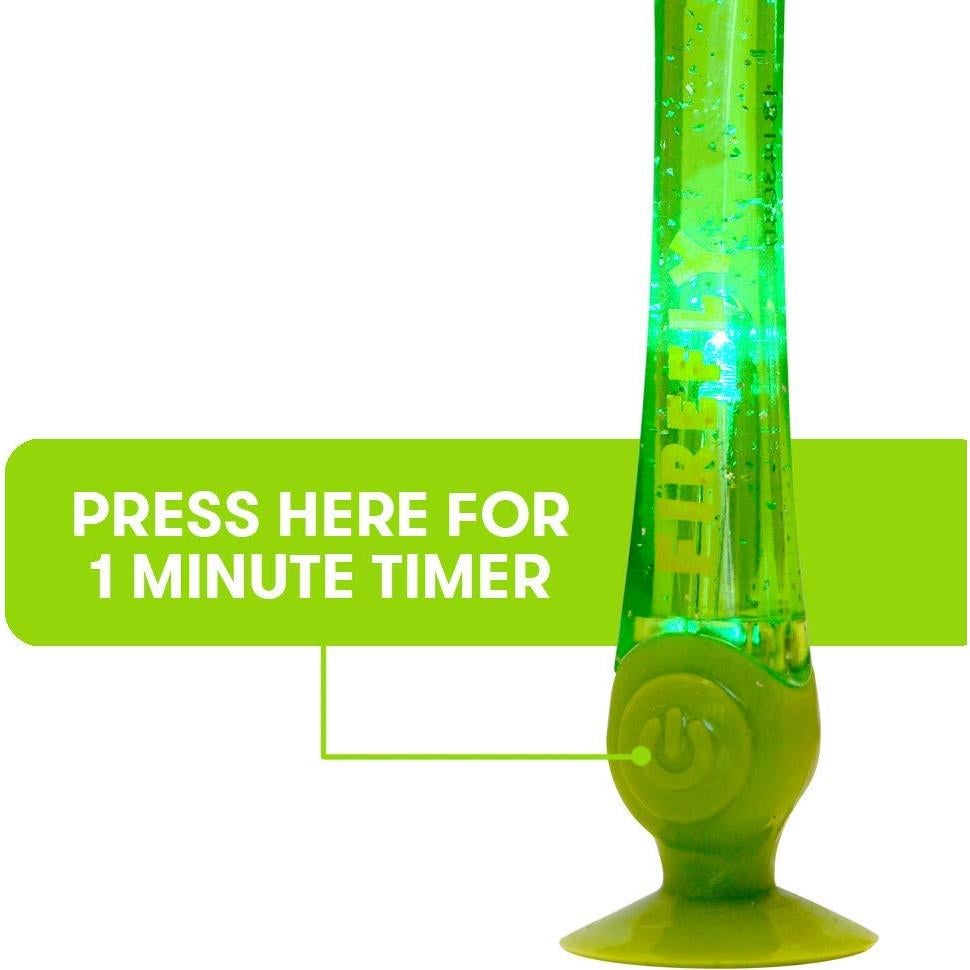 FIREFLY Light-up Timer Toothbrush with Suction Cup, 2 Count
