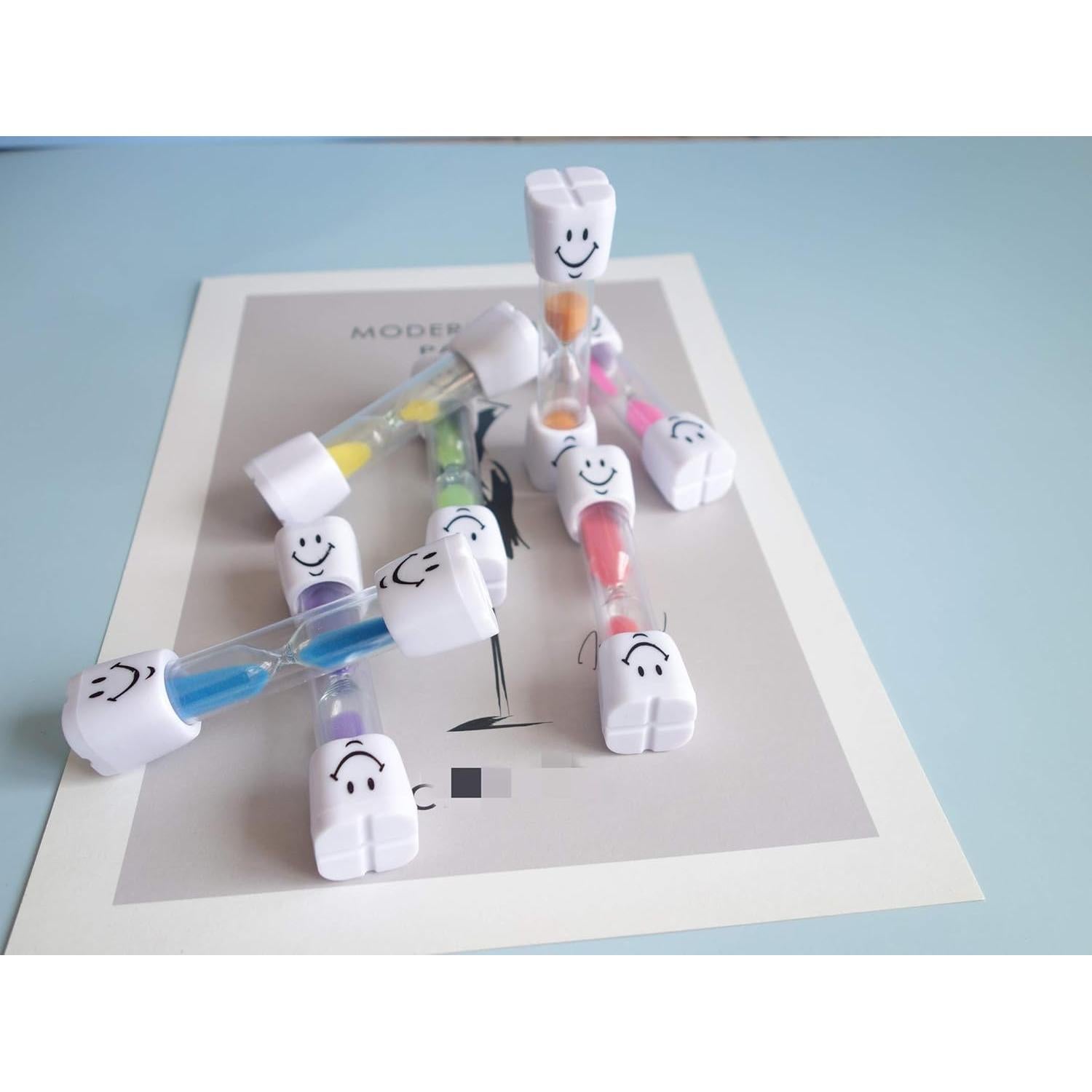 Temporizadores de Arena para Cepillado Transun Moo - 7 Colores 2 Minutos