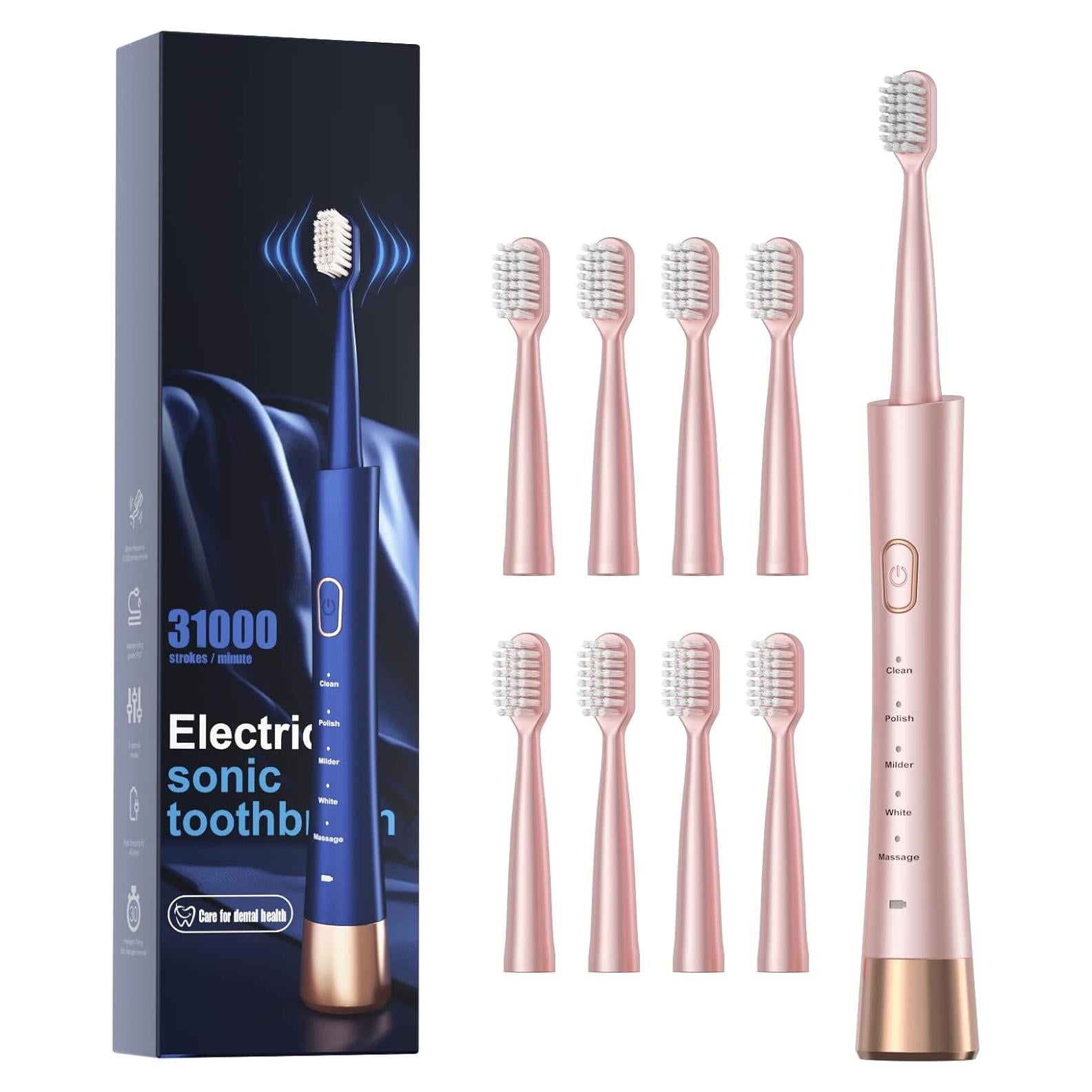 Cepillo de Dientes Eléctrico Sonic AJELU JP-ET-PINK Rosa