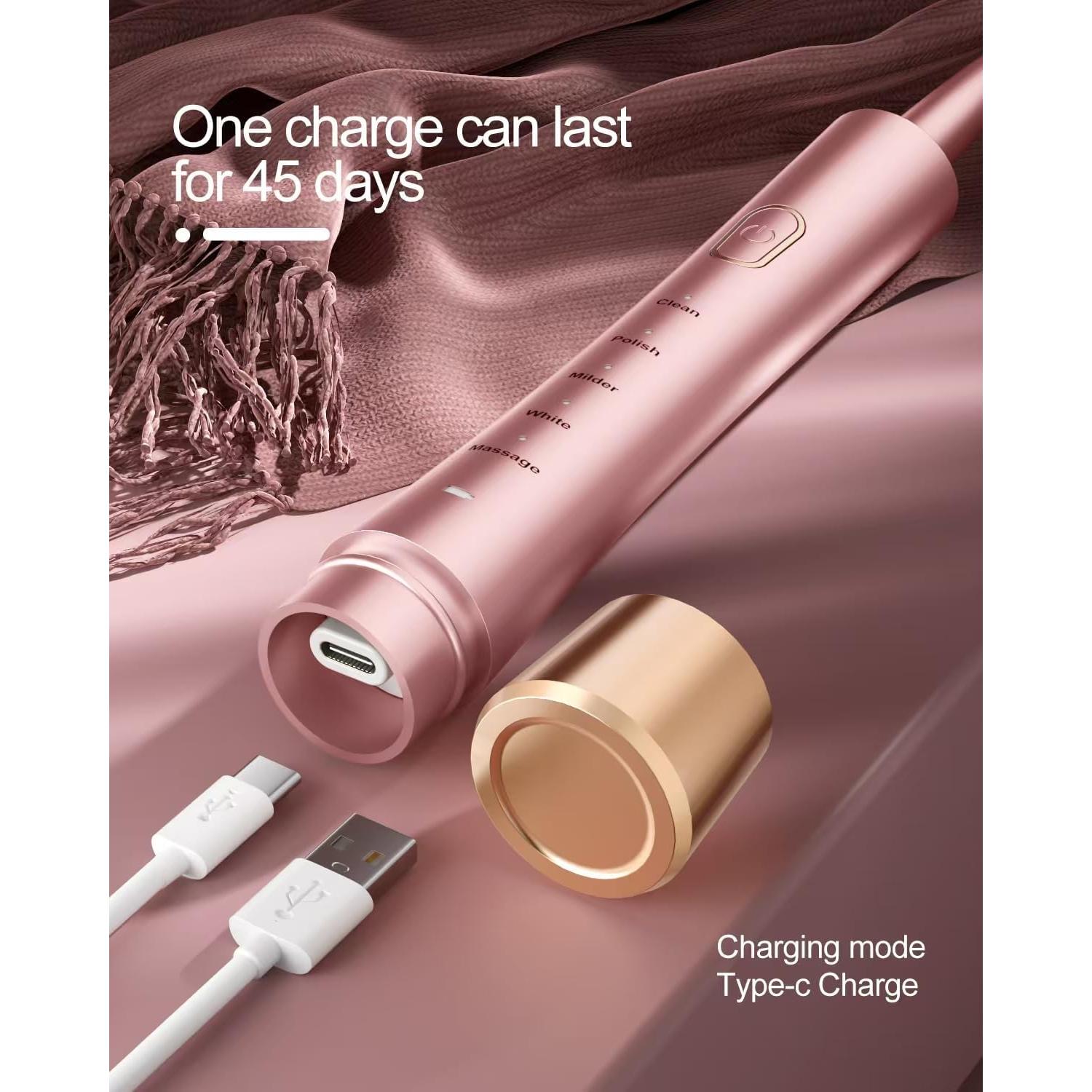 Cepillo de Dientes Eléctrico Sonic AJELU JP-ET-PINK Rosa